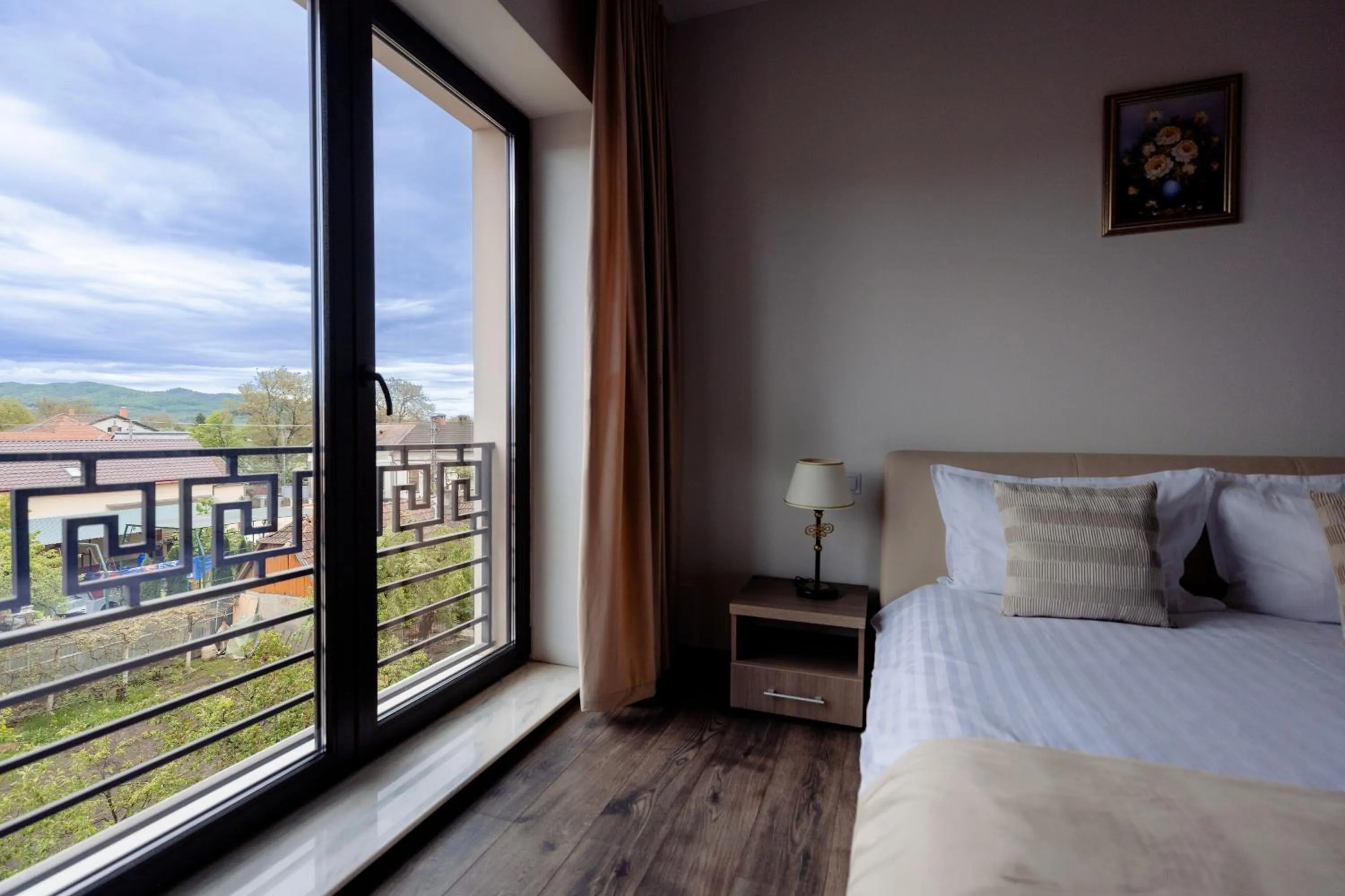 Bed in Aparthotel Punct pe i