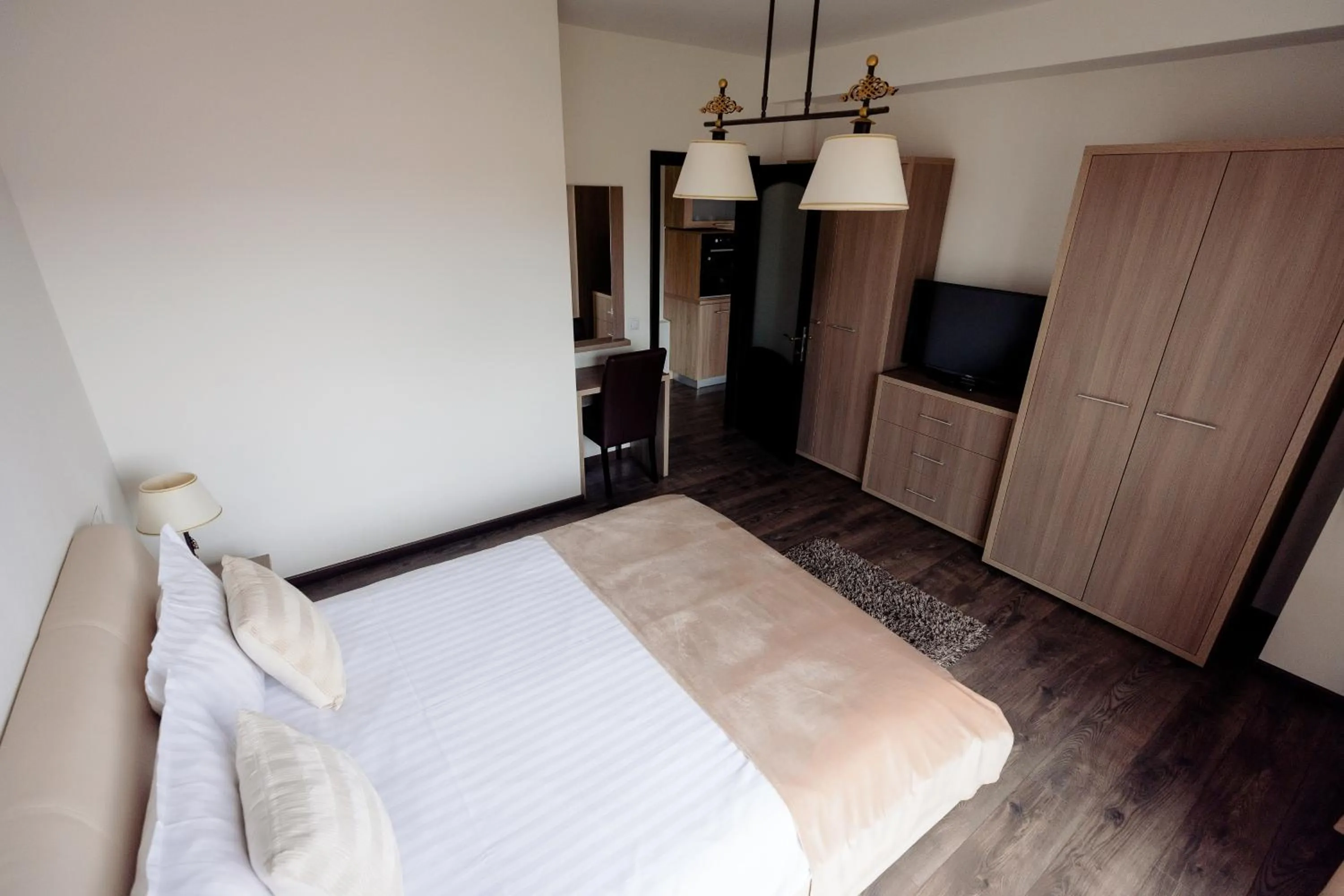 Bed in Aparthotel Punct pe i