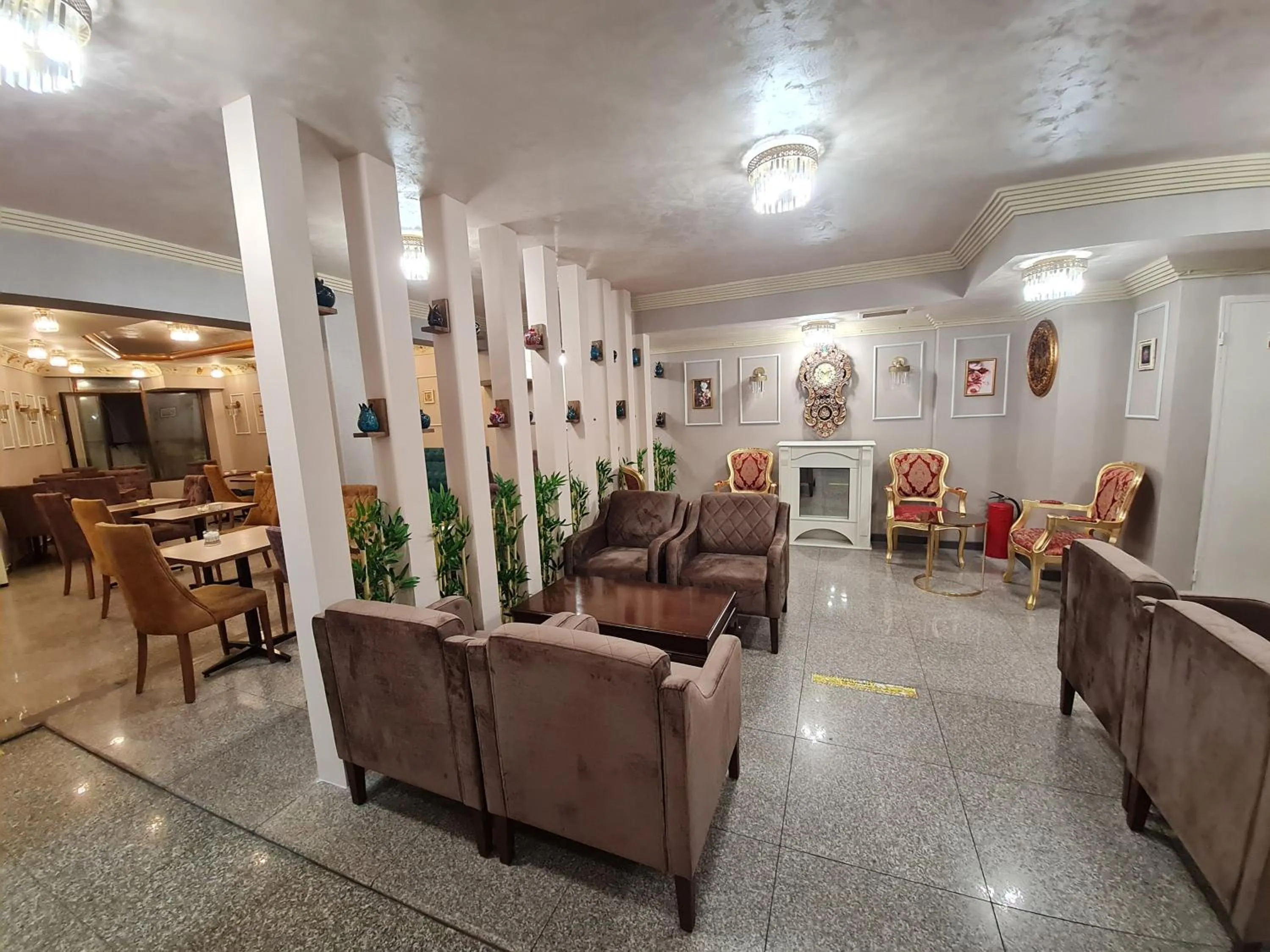 Seating area in Hamit Hotel Istanbul