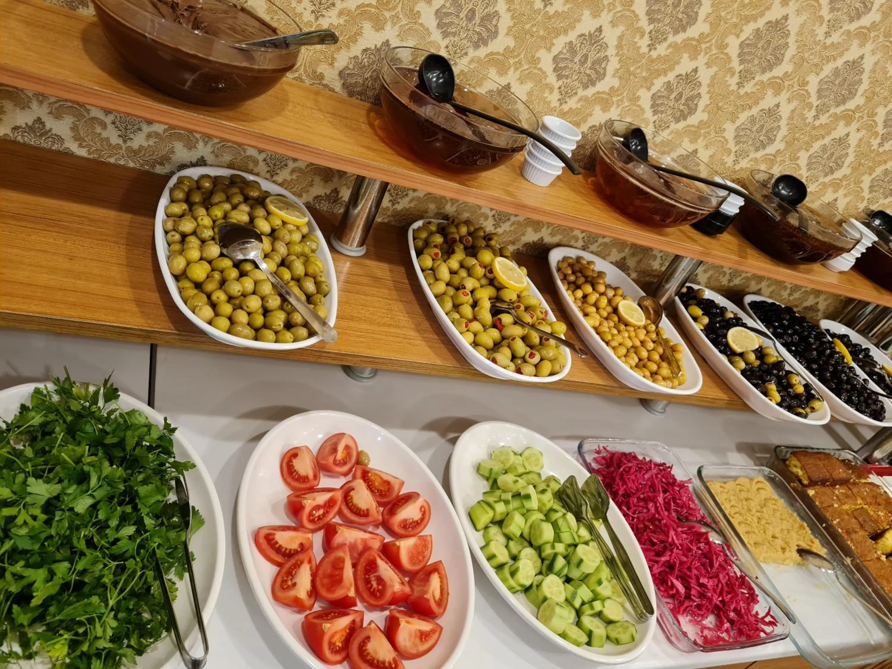 Buffet breakfast in Hamit Hotel Istanbul