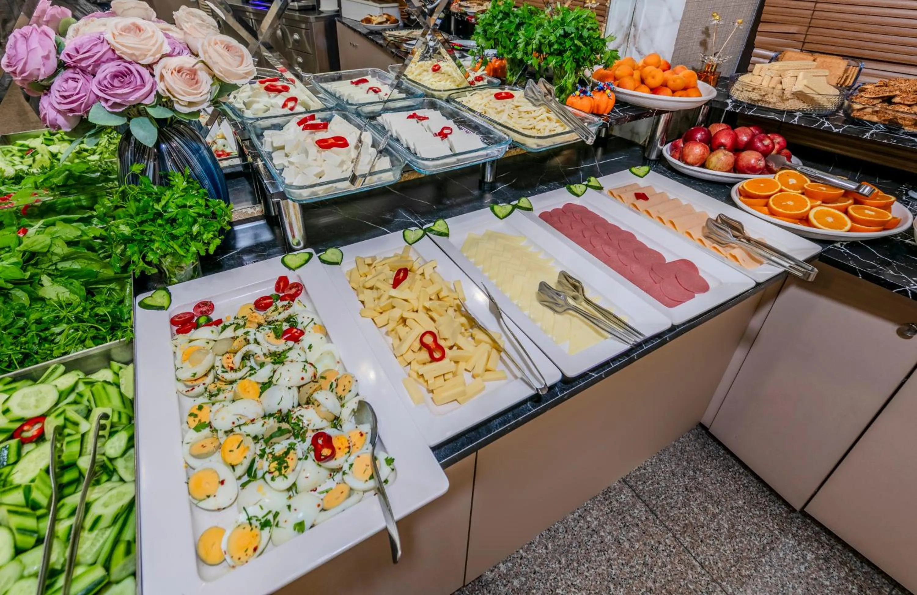 Breakfast in Hamit Hotel Istanbul