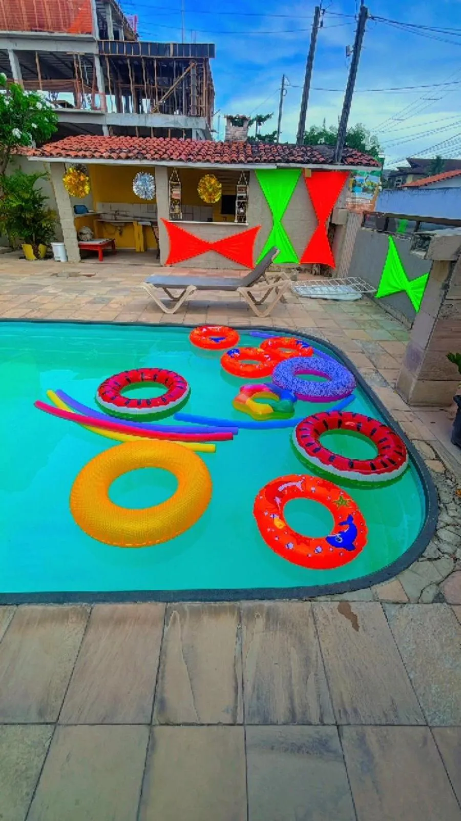 Pool view in Pousada Clarice Suítes