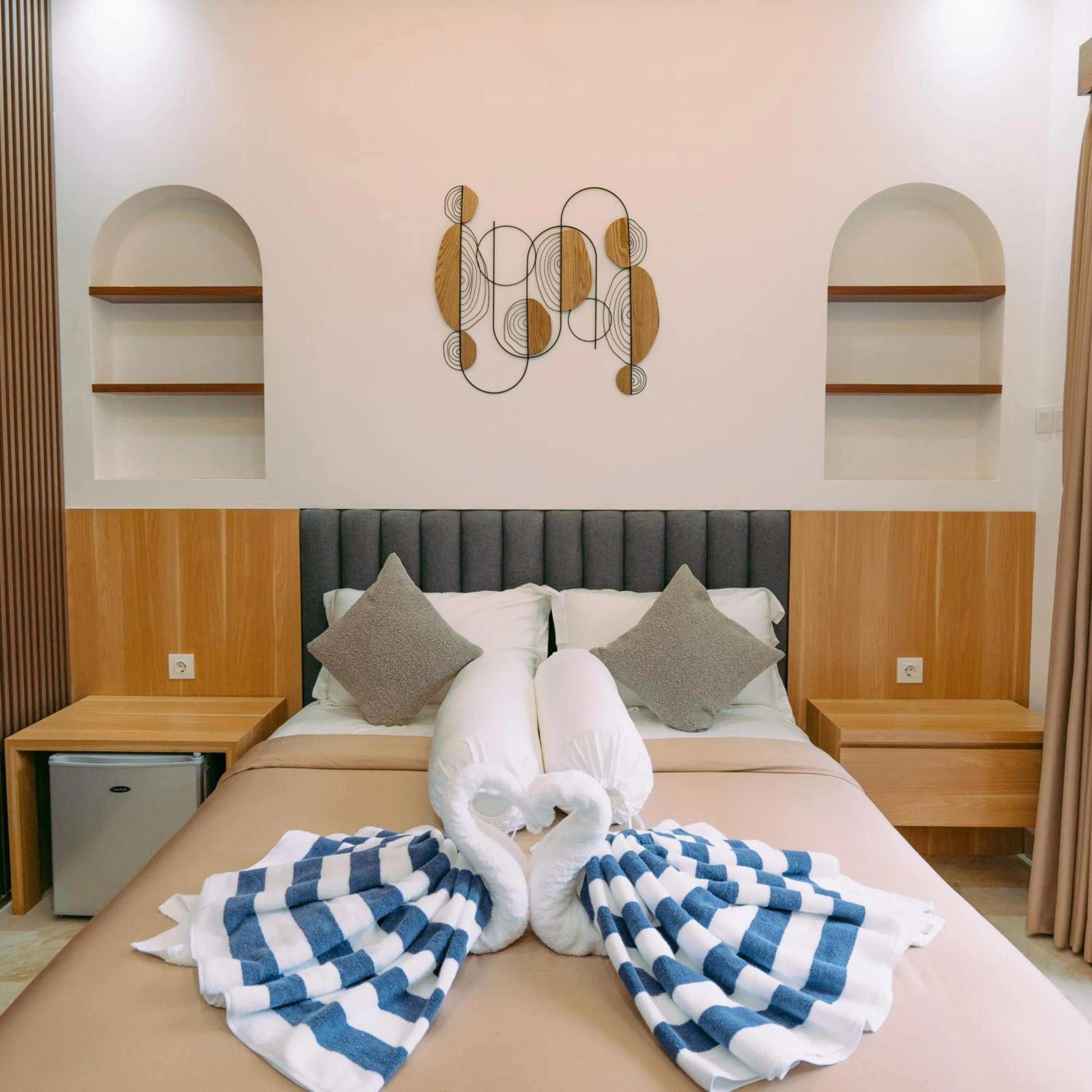 Bedroom, Bed in The Lavana Nakula Villa Kuta Sunset