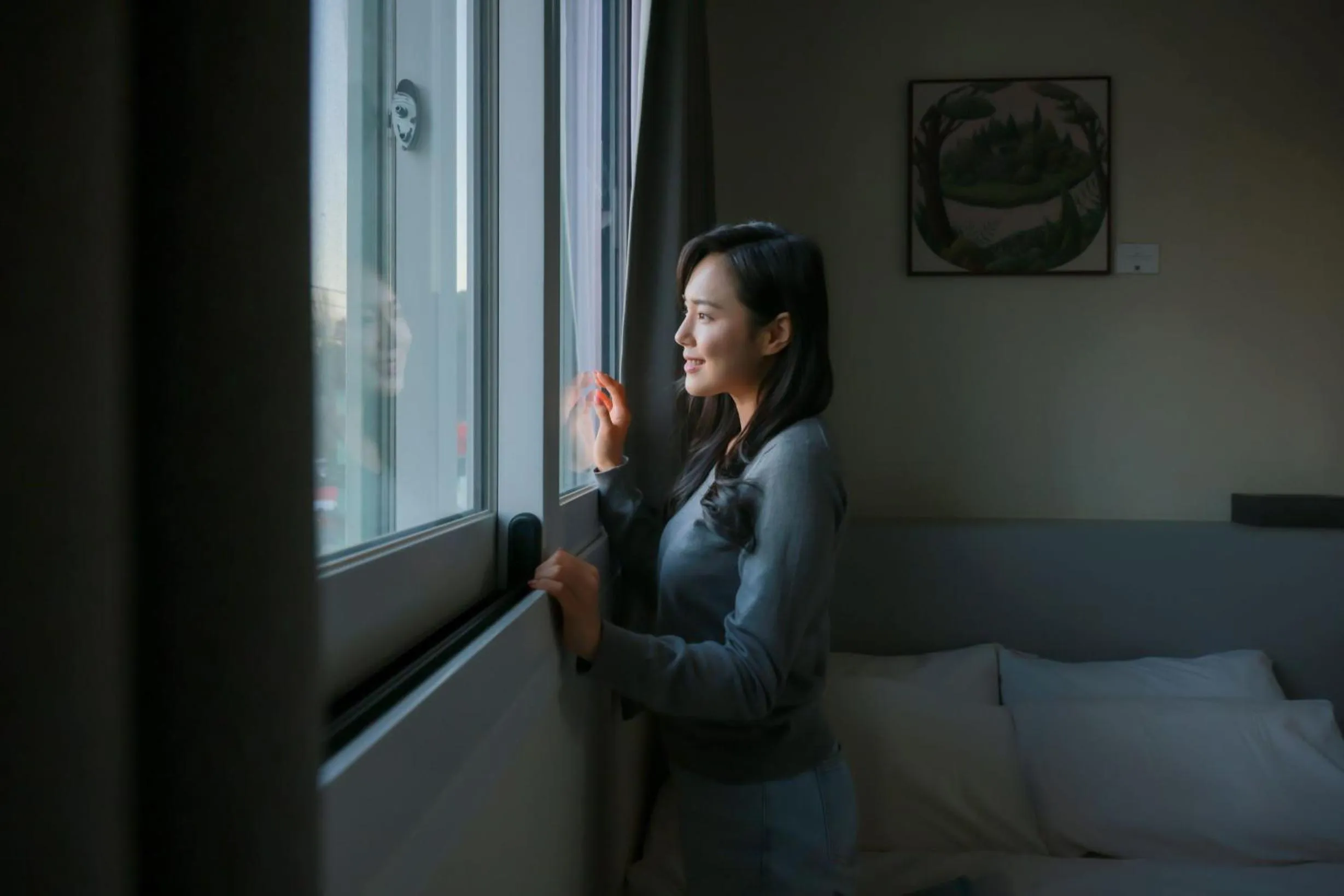 Bedroom, Bed in Aank Air Icheon Seolbong Lake