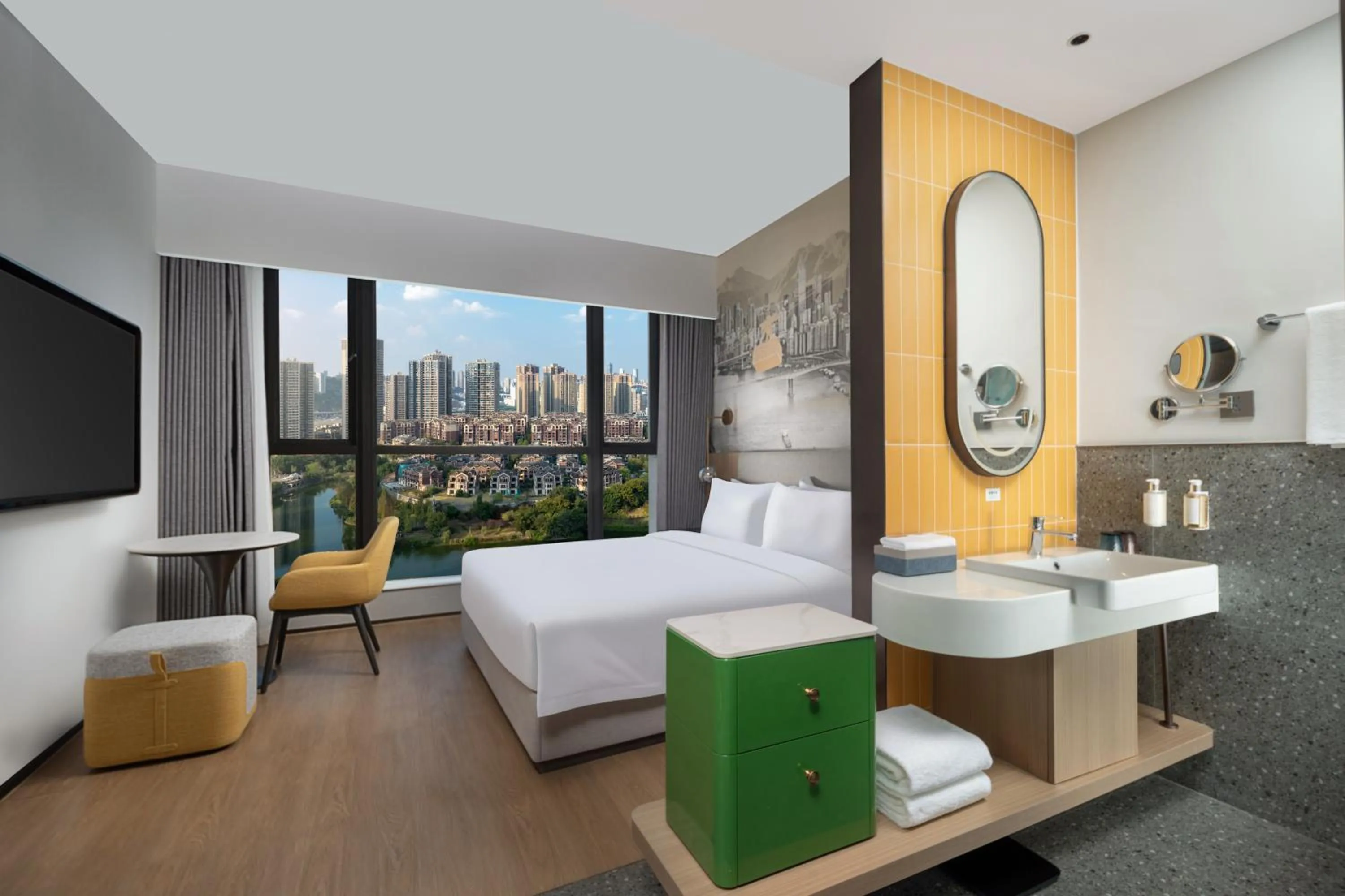 Bed in Holiday Inn & Suites Chongqing Nanan by IHG