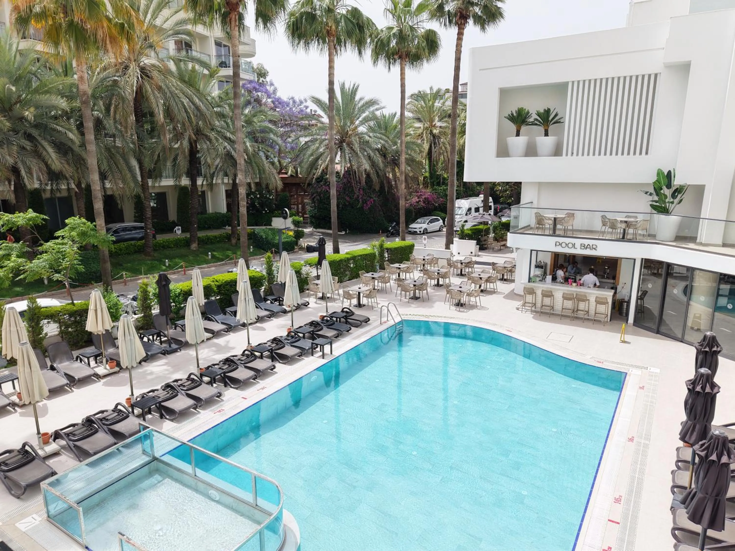 Pool view in Blue Bay Style