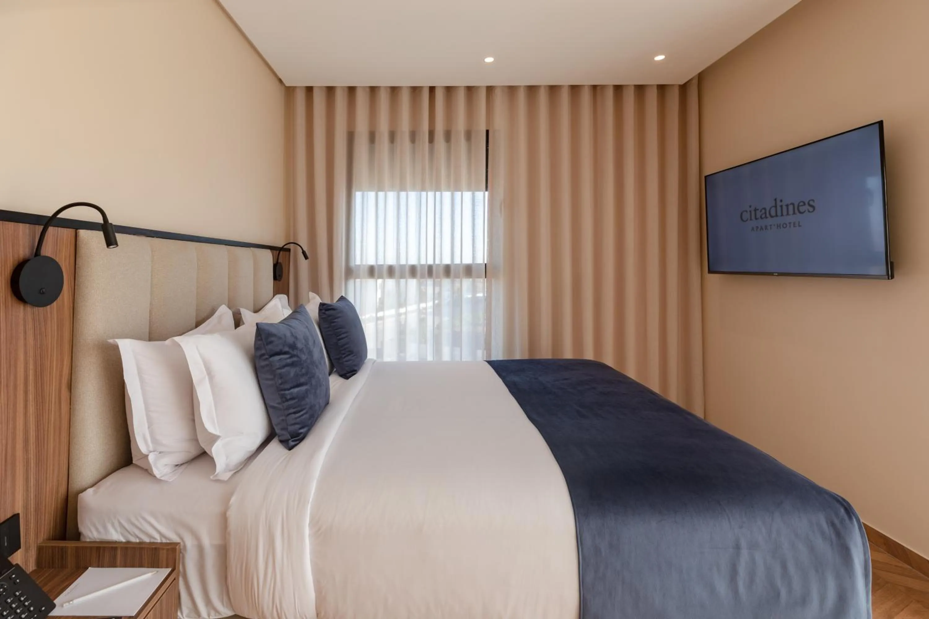 Bed in Citadines Almaz Aparthotel Casablanca