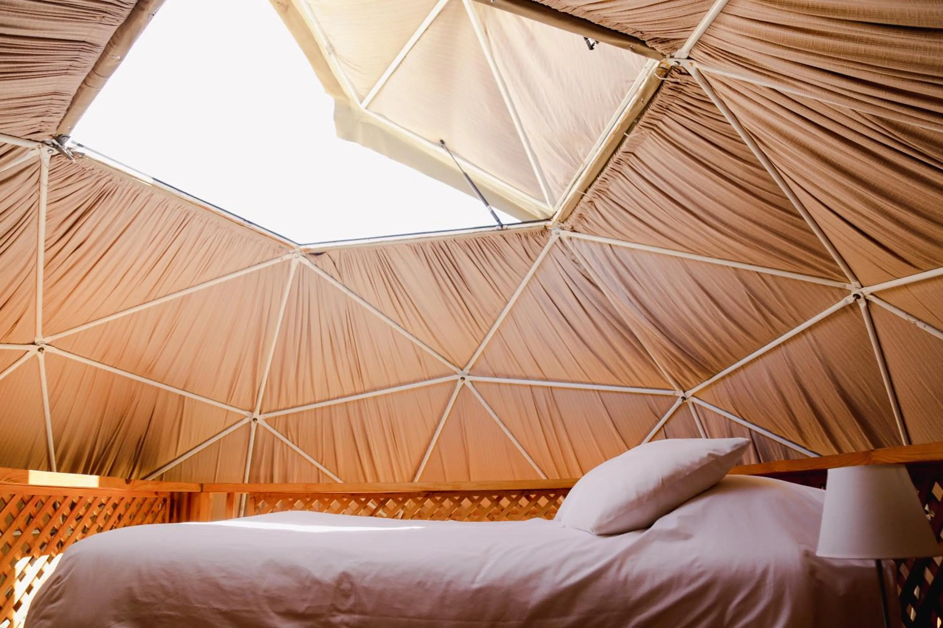 Bed in Milodge Elqui Domos