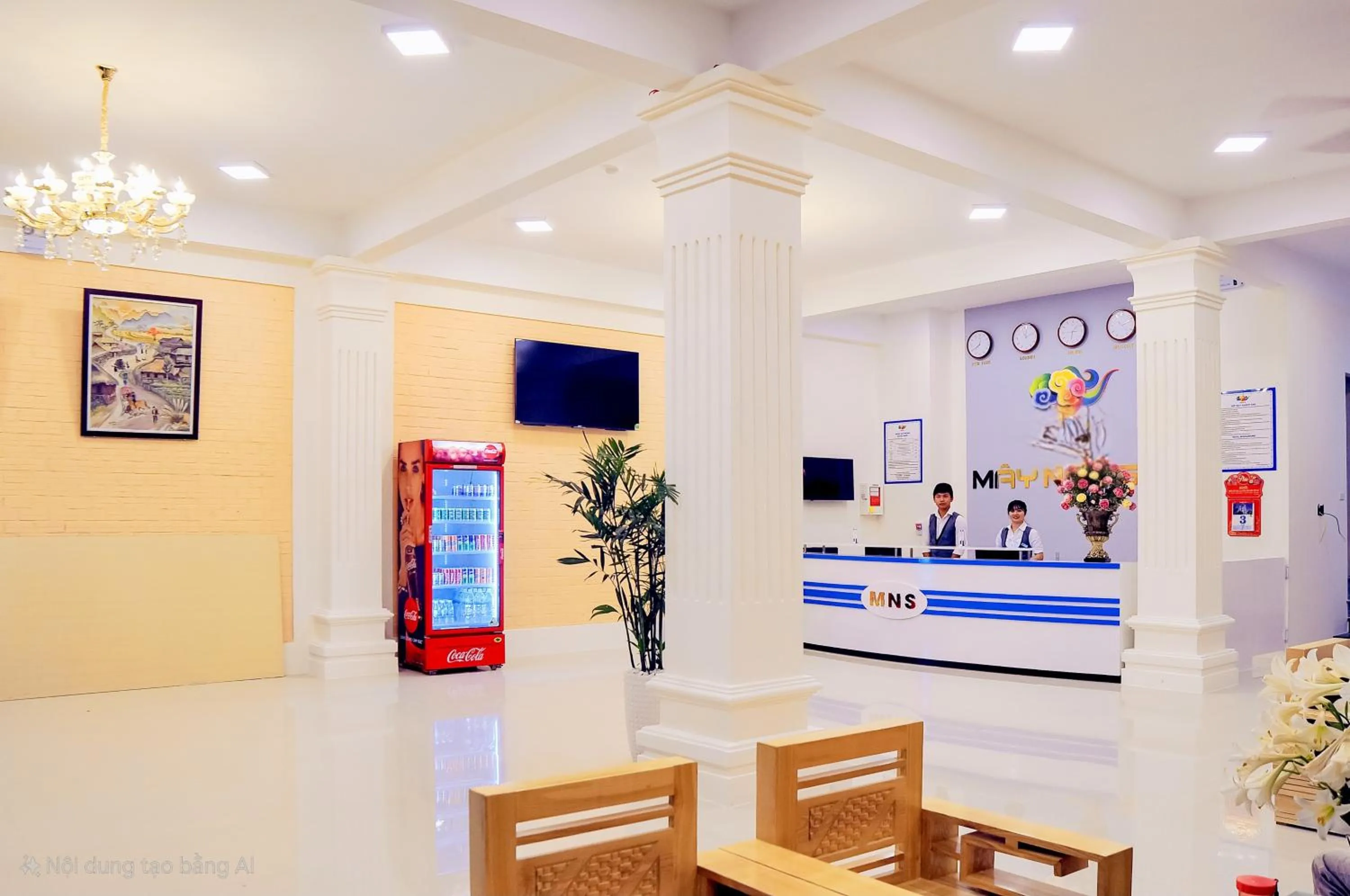 Lobby or reception in May Ngu Sac - Iridescent Clouds Hotel