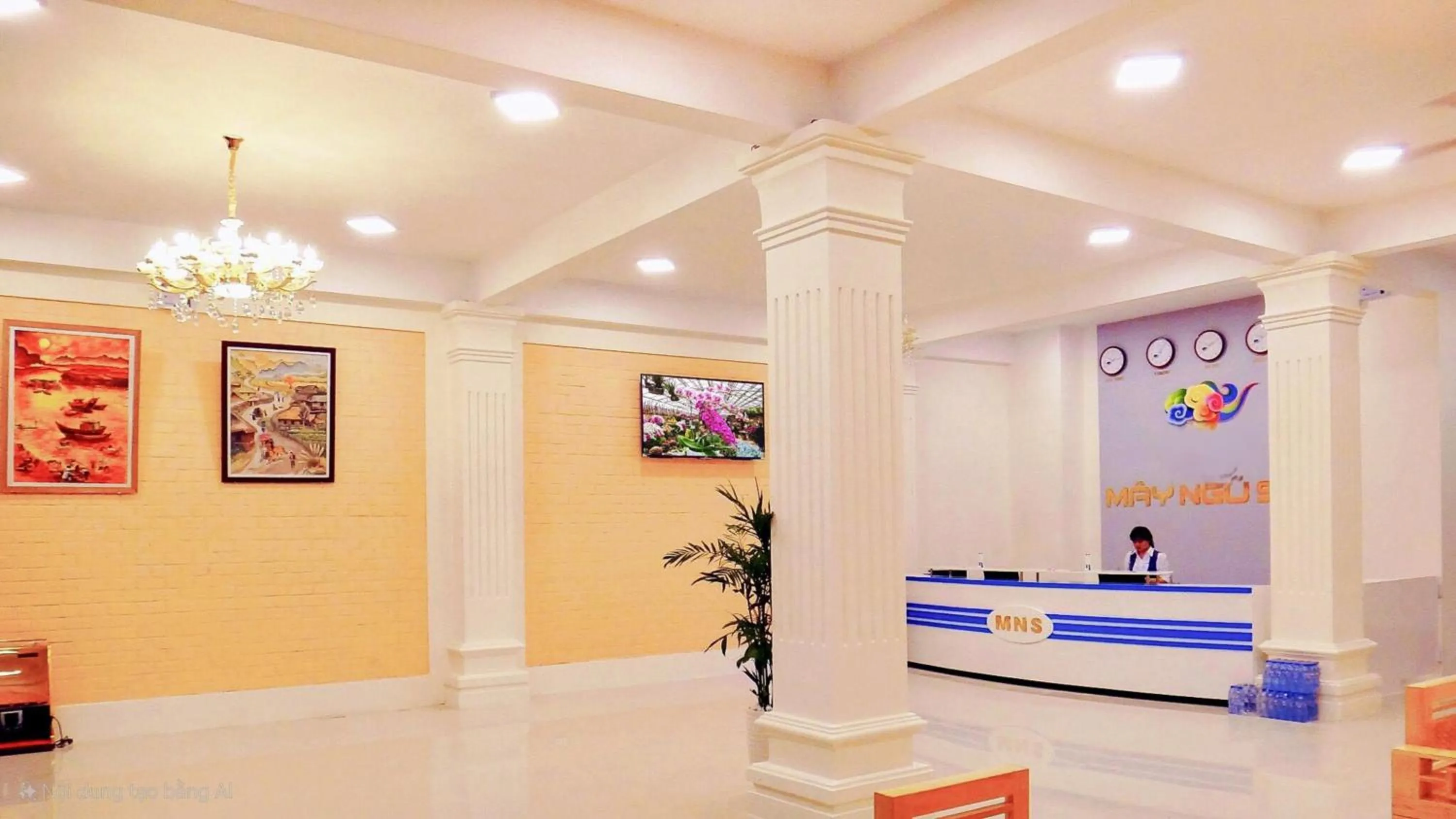 Lobby or reception in May Ngu Sac - Iridescent Clouds Hotel