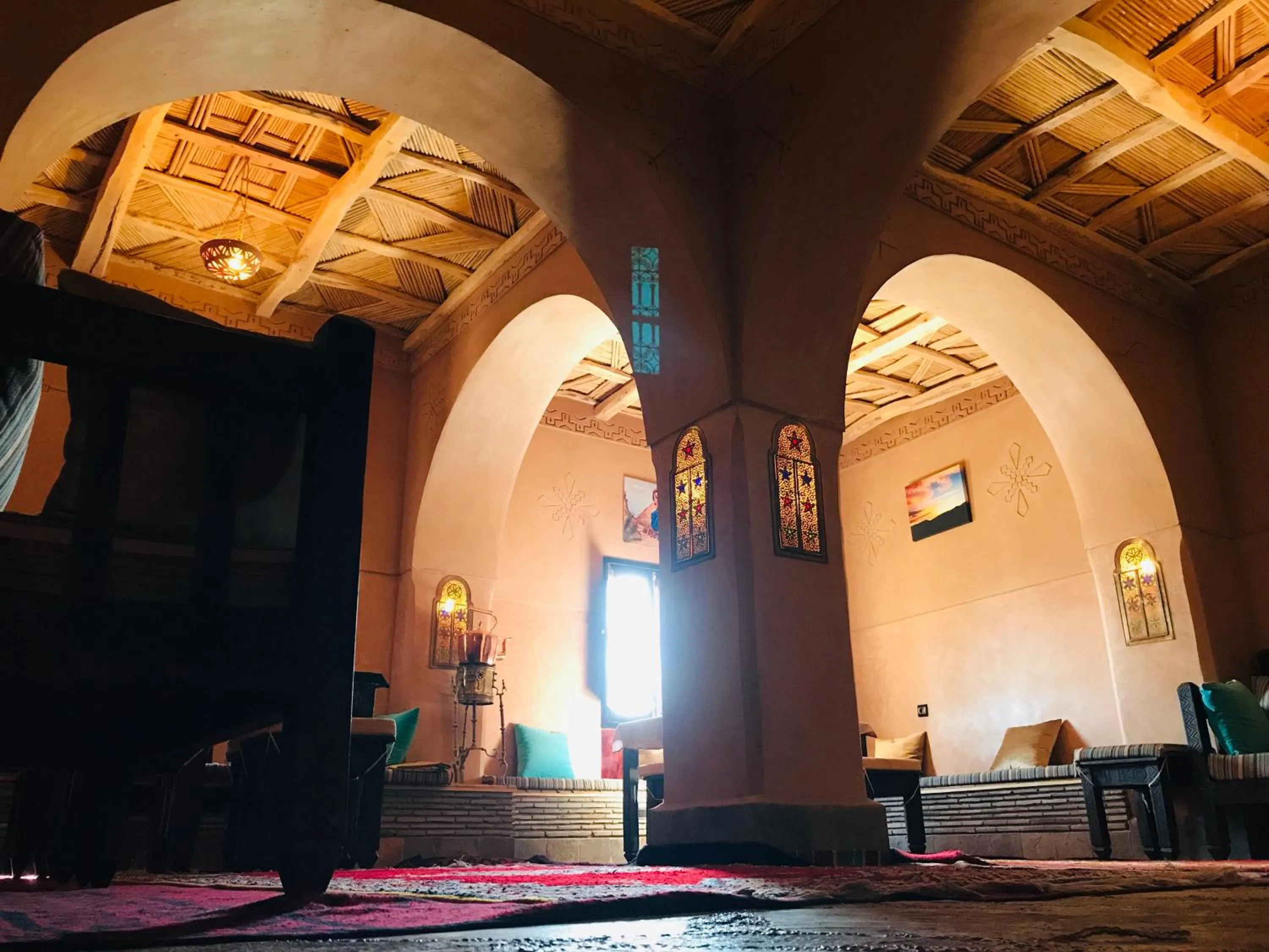 Communal lounge/ TV room in Kasbah Ennakb