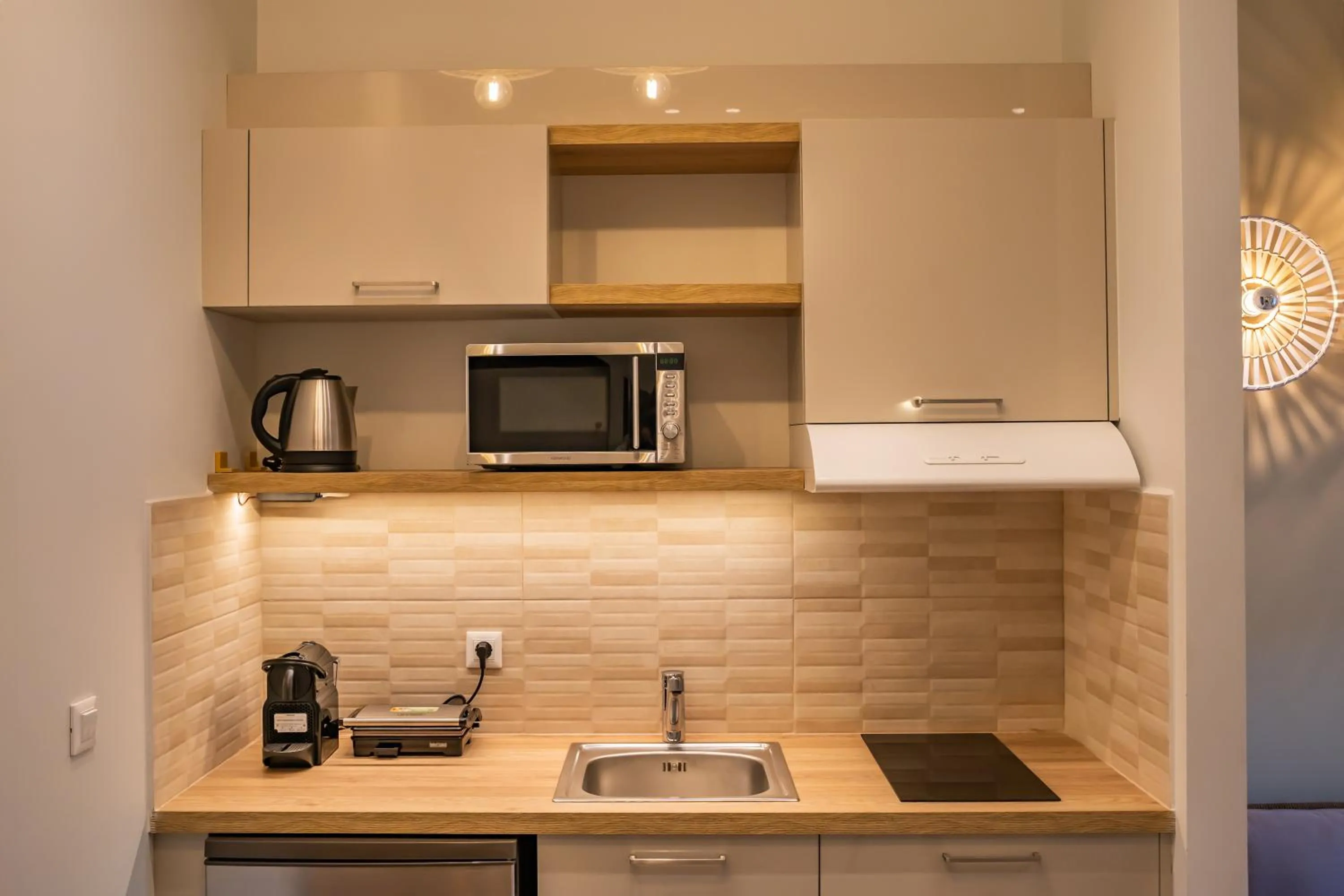 kitchen in Onyro Villas