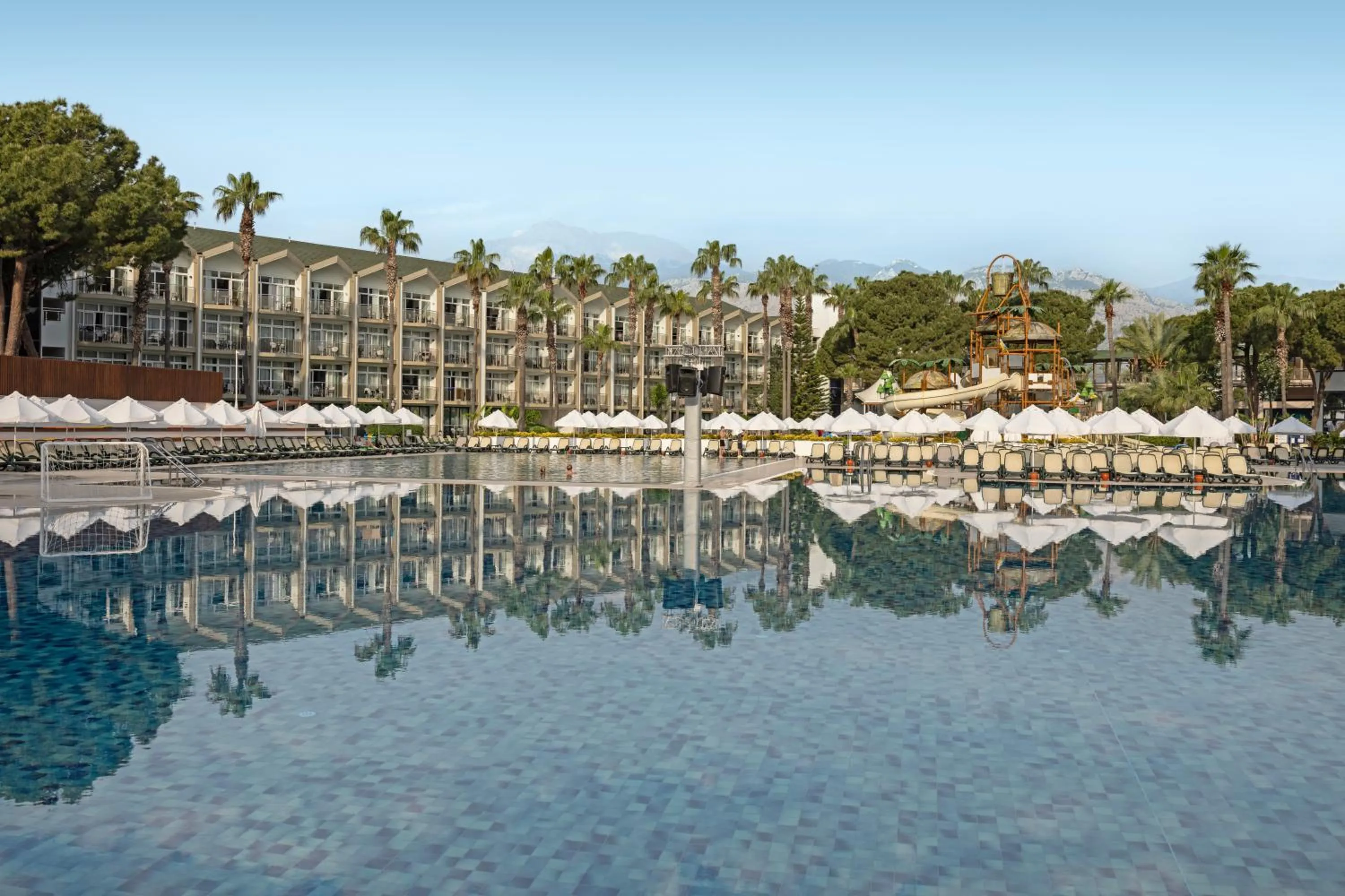 Pool view in Dobedan World Palace Hotel ''Ex Brand Alva Donna World Palace ''