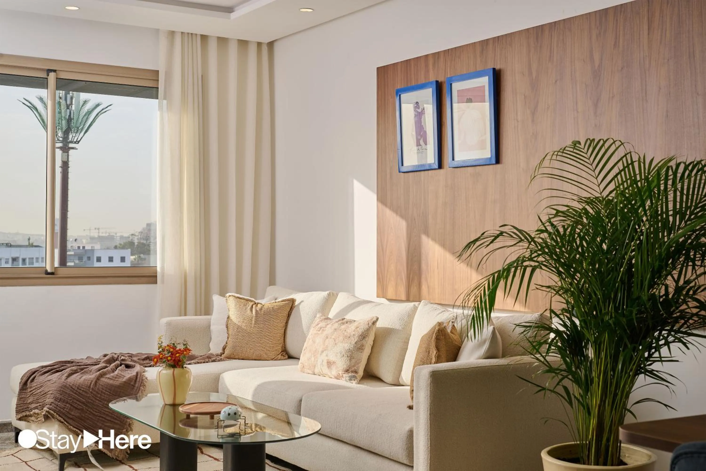Living room in StayHere Casablanca - Oasis - Premium Residence