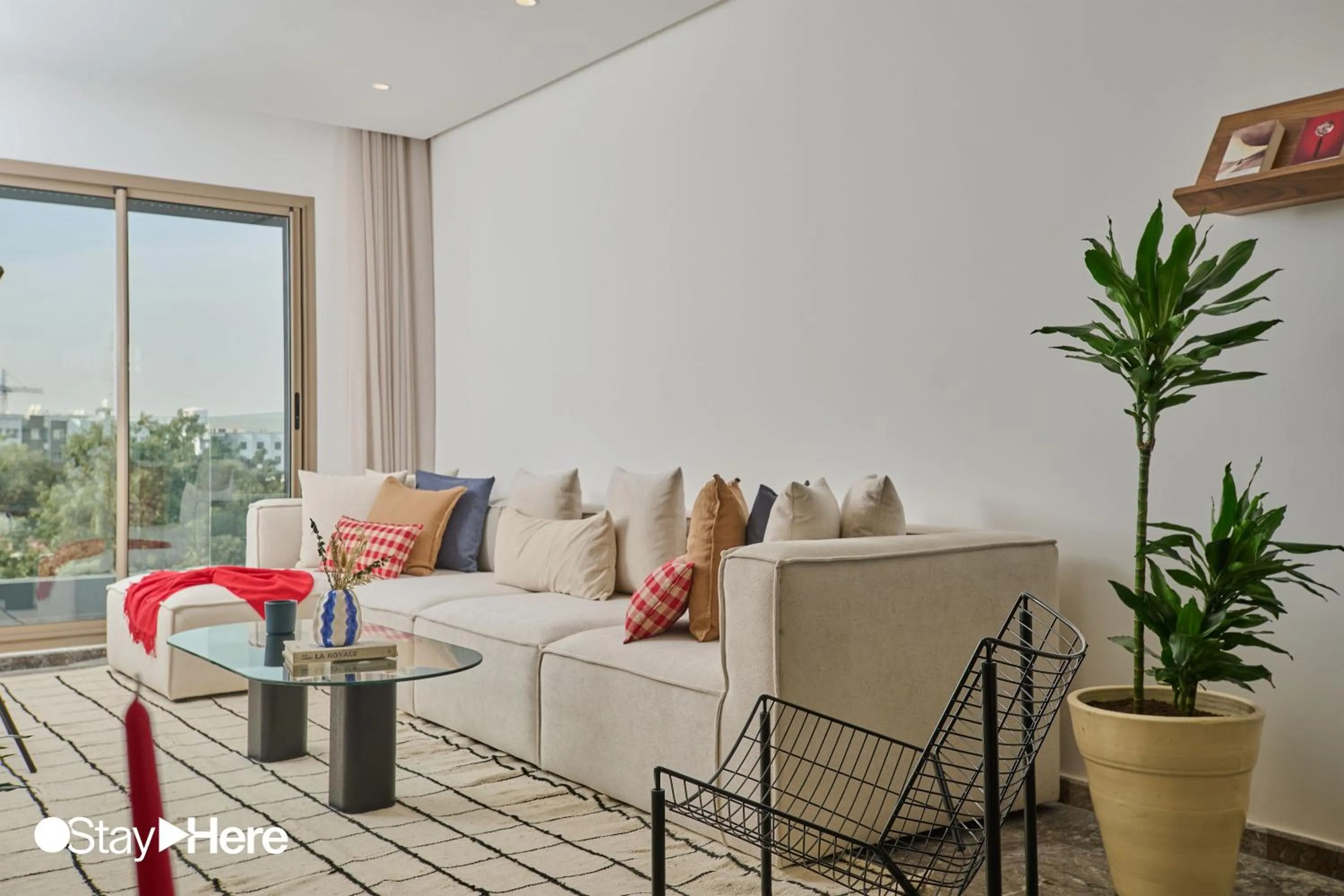 Living room in StayHere Casablanca - Oasis - Premium Residence