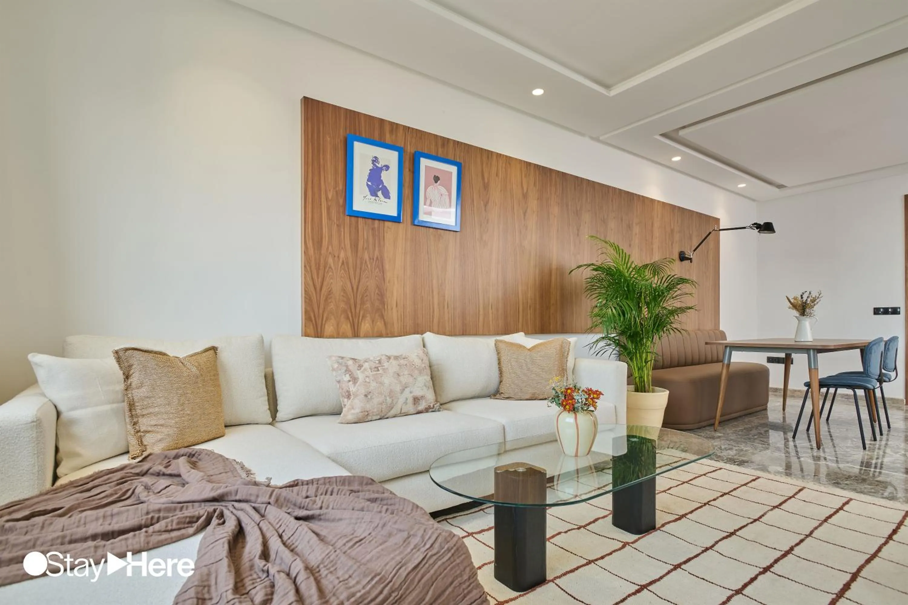 Living room in StayHere Casablanca - Oasis - Premium Residence