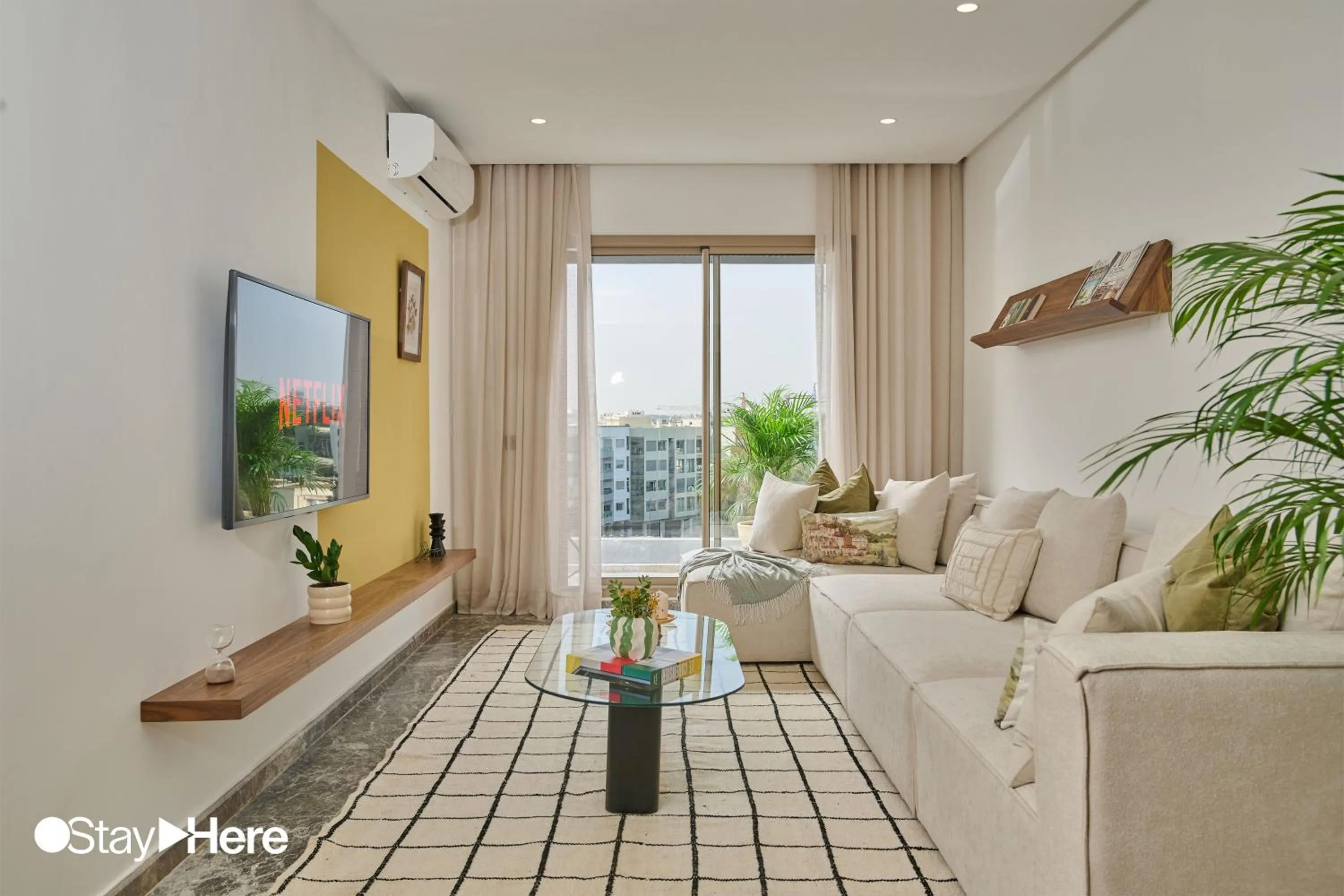 Living room in StayHere Casablanca - Oasis - Premium Residence