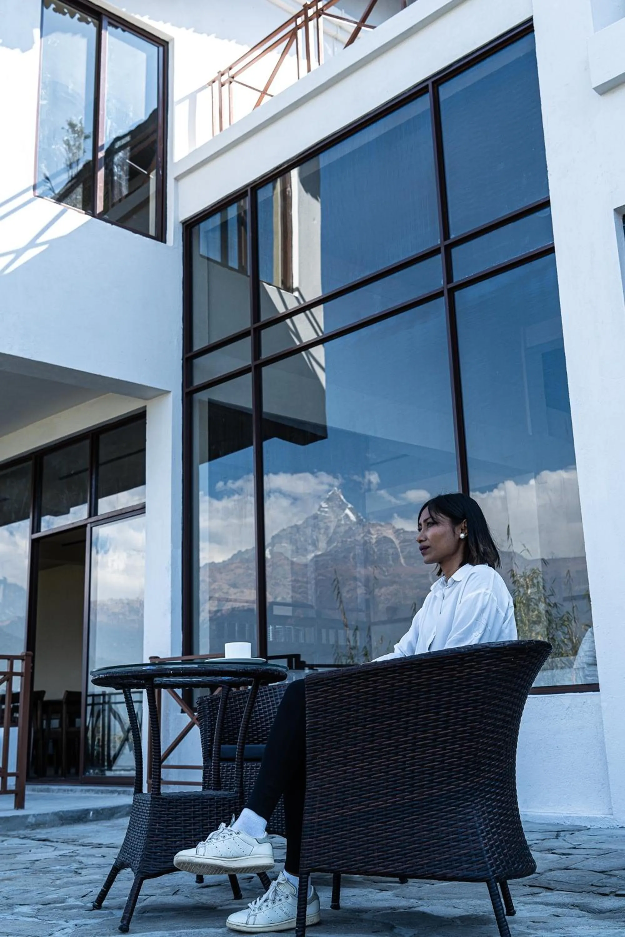 Balcony/Terrace in Nana Mountain Resort Mt Annapurna View