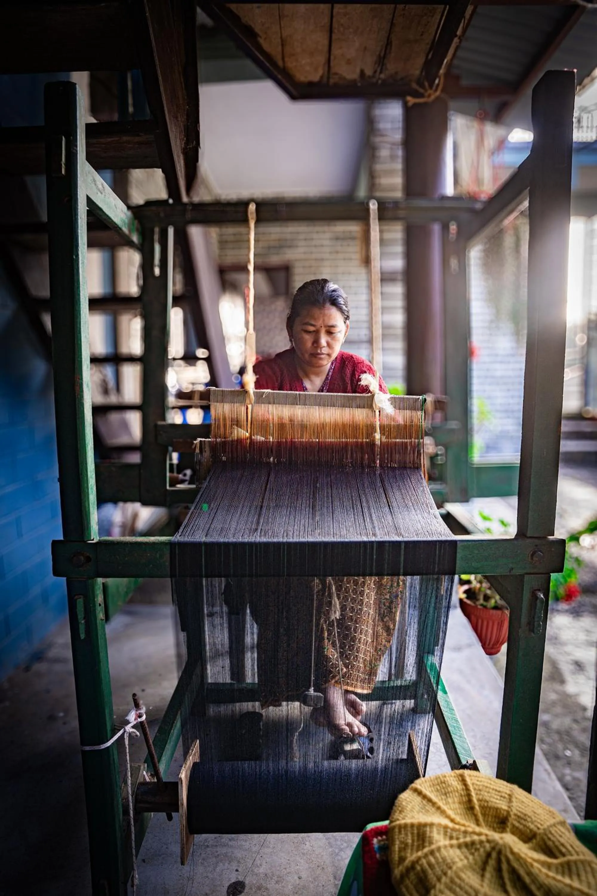 group of guests in Nana Mountain Resort Mt Annapurna View