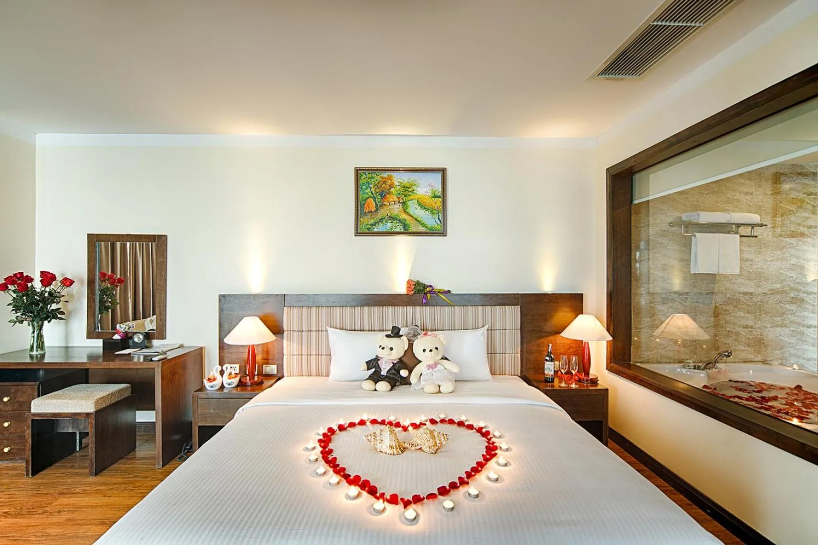 Bed in Muong Thanh Grand Cua Lo Hotel