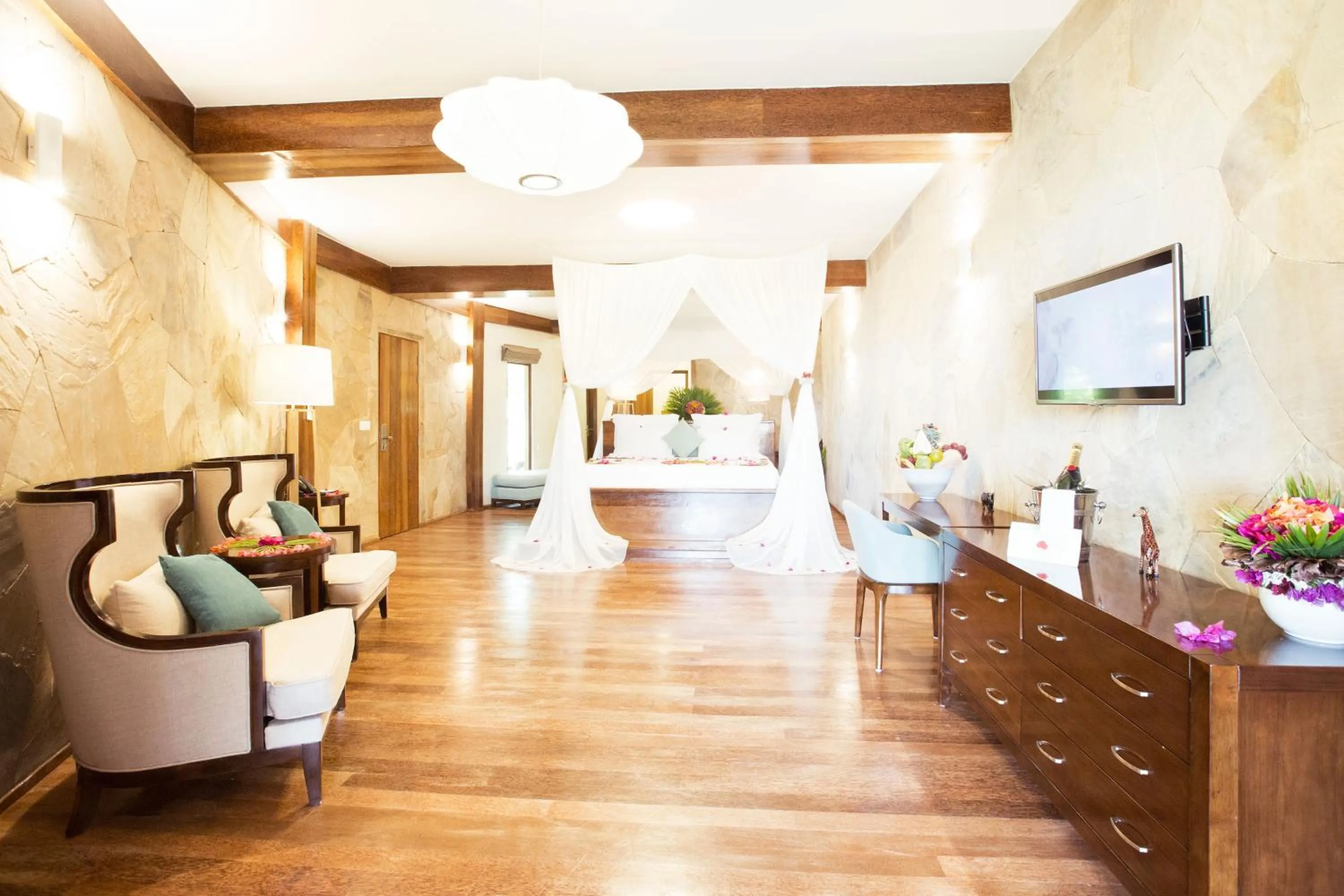 Bedroom in Tulia Zanzibar Unique Beach Resort