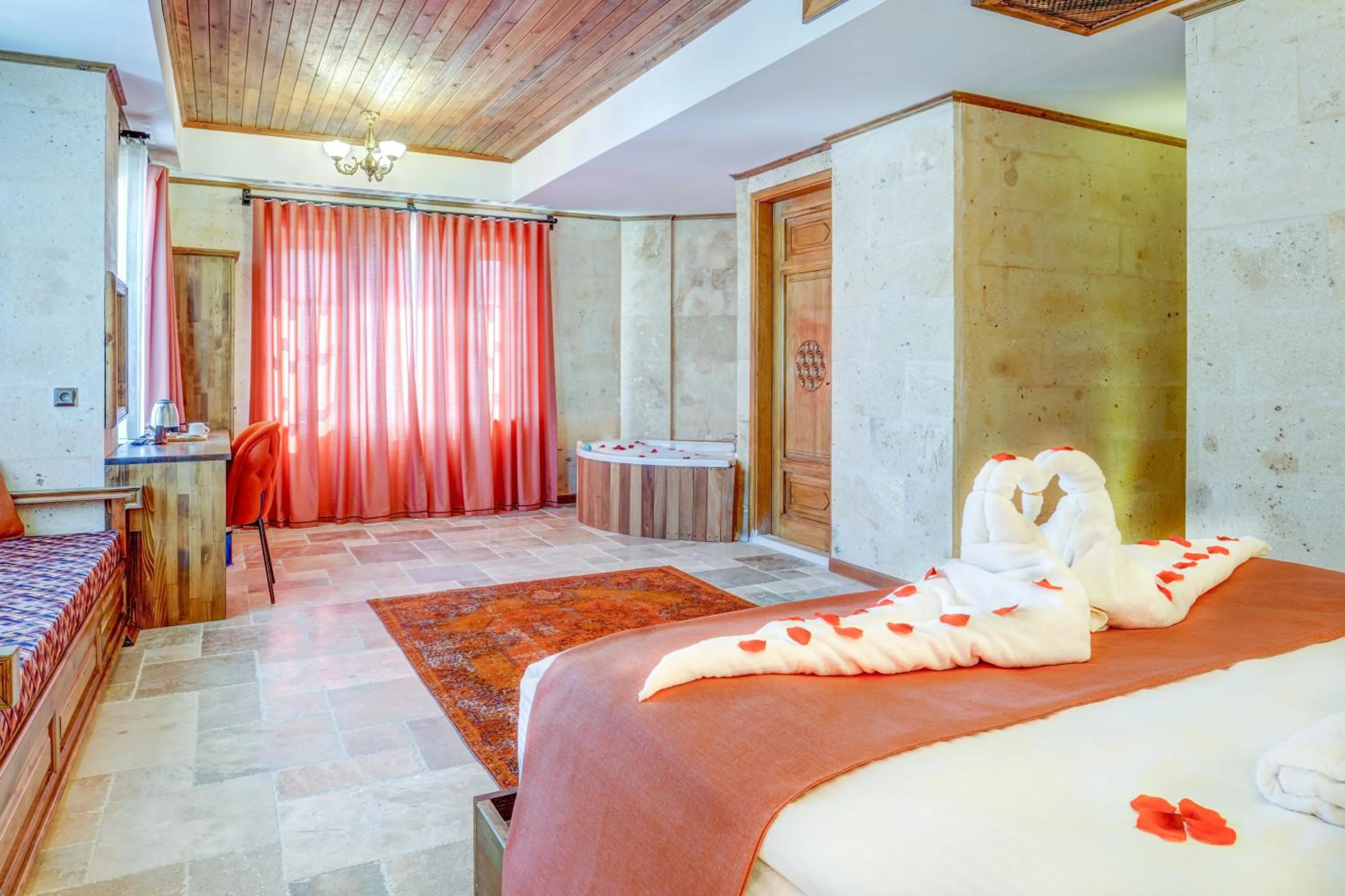 Photo of the whole room, Bed in Unique Cappadocia Palace