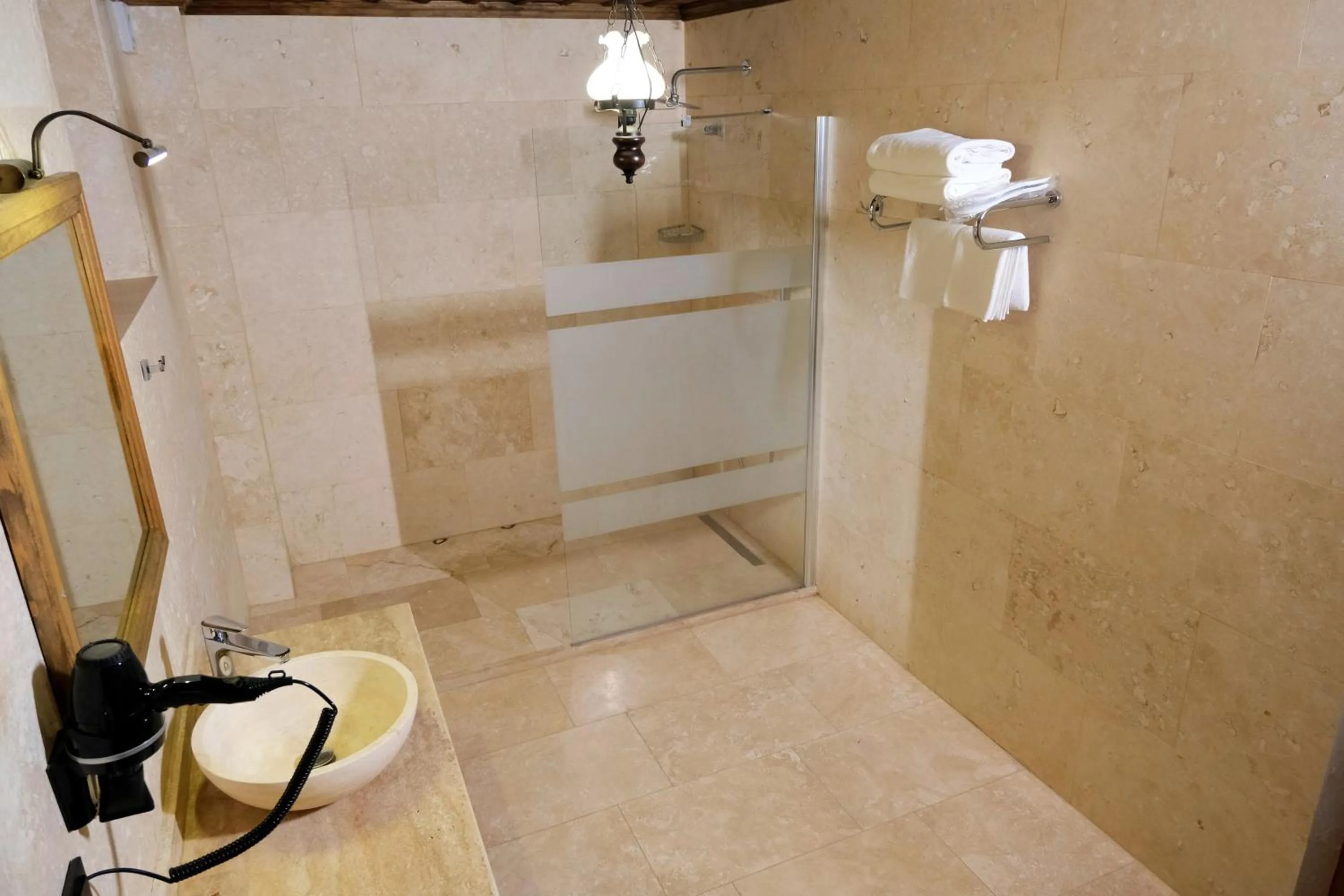 Shower in Unique Cappadocia Palace