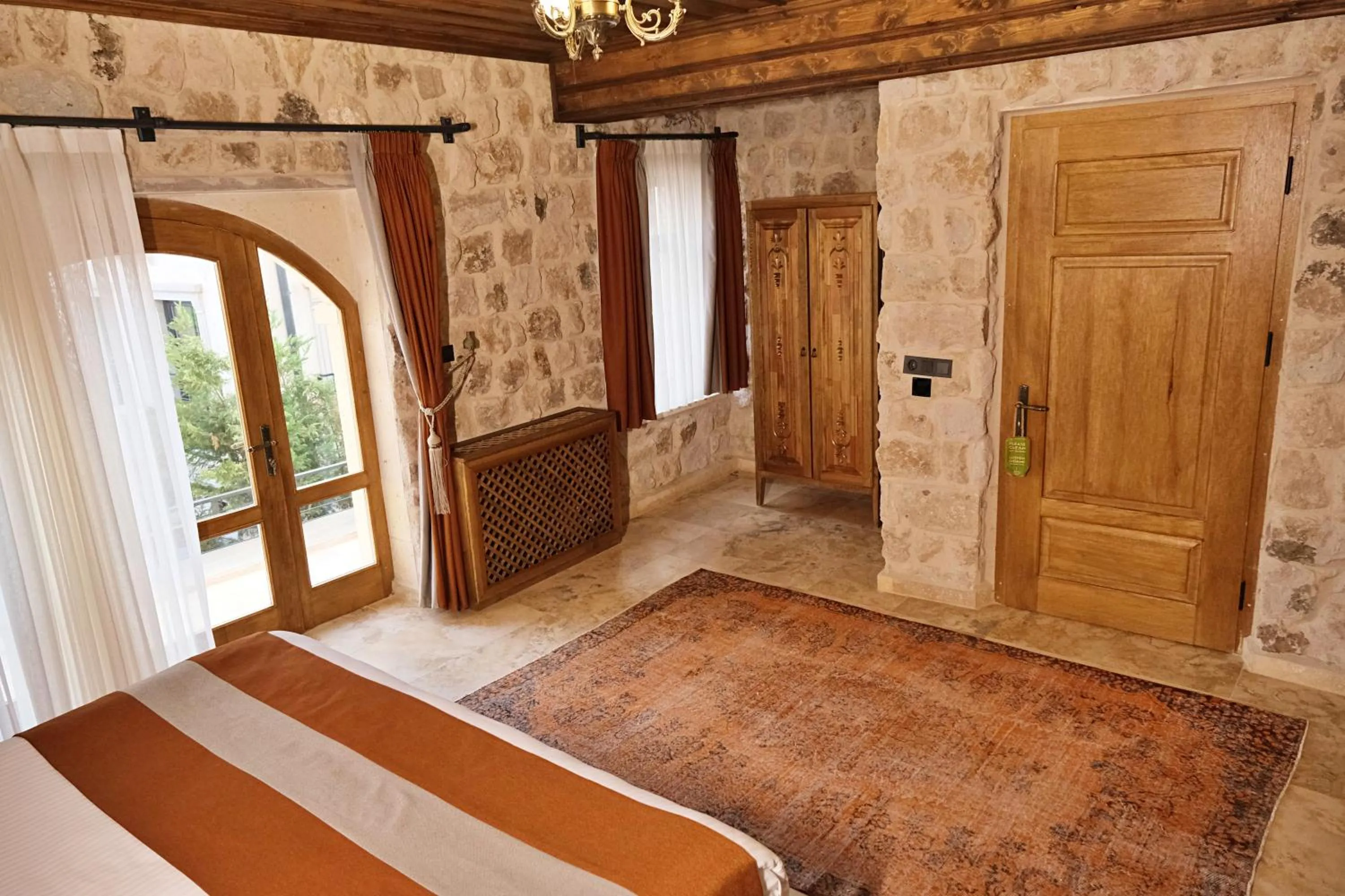 Bed in Unique Cappadocia Palace