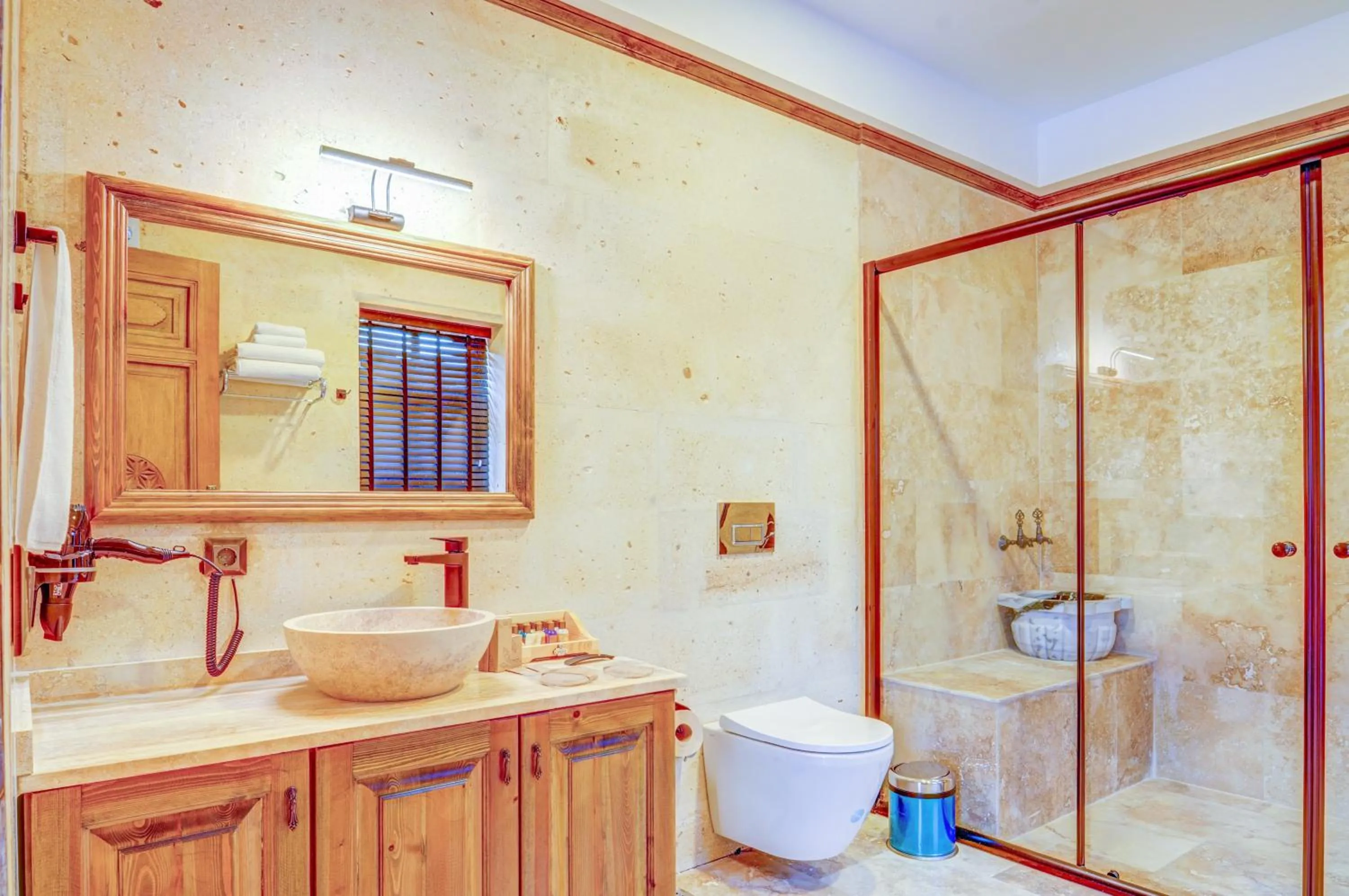 Shower in Unique Cappadocia Palace