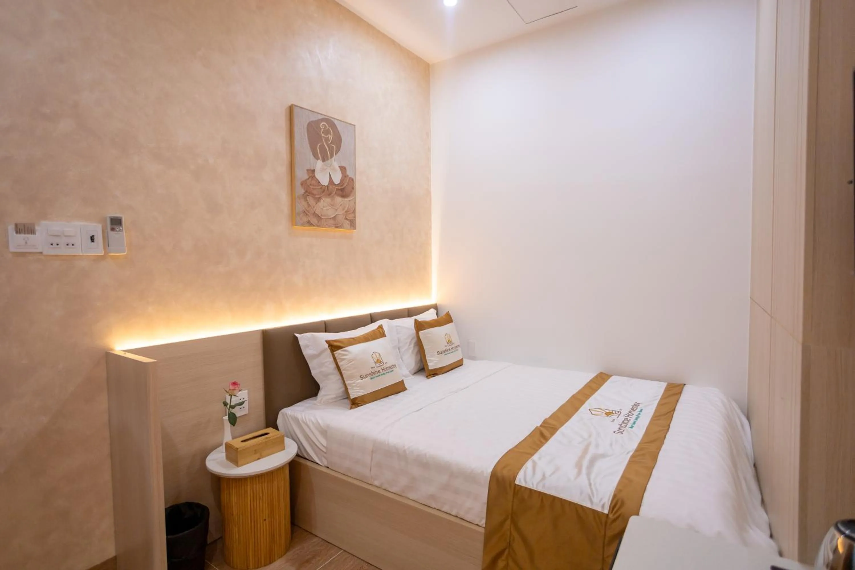 Bed in Sunshine Homestay Bạc Liêu