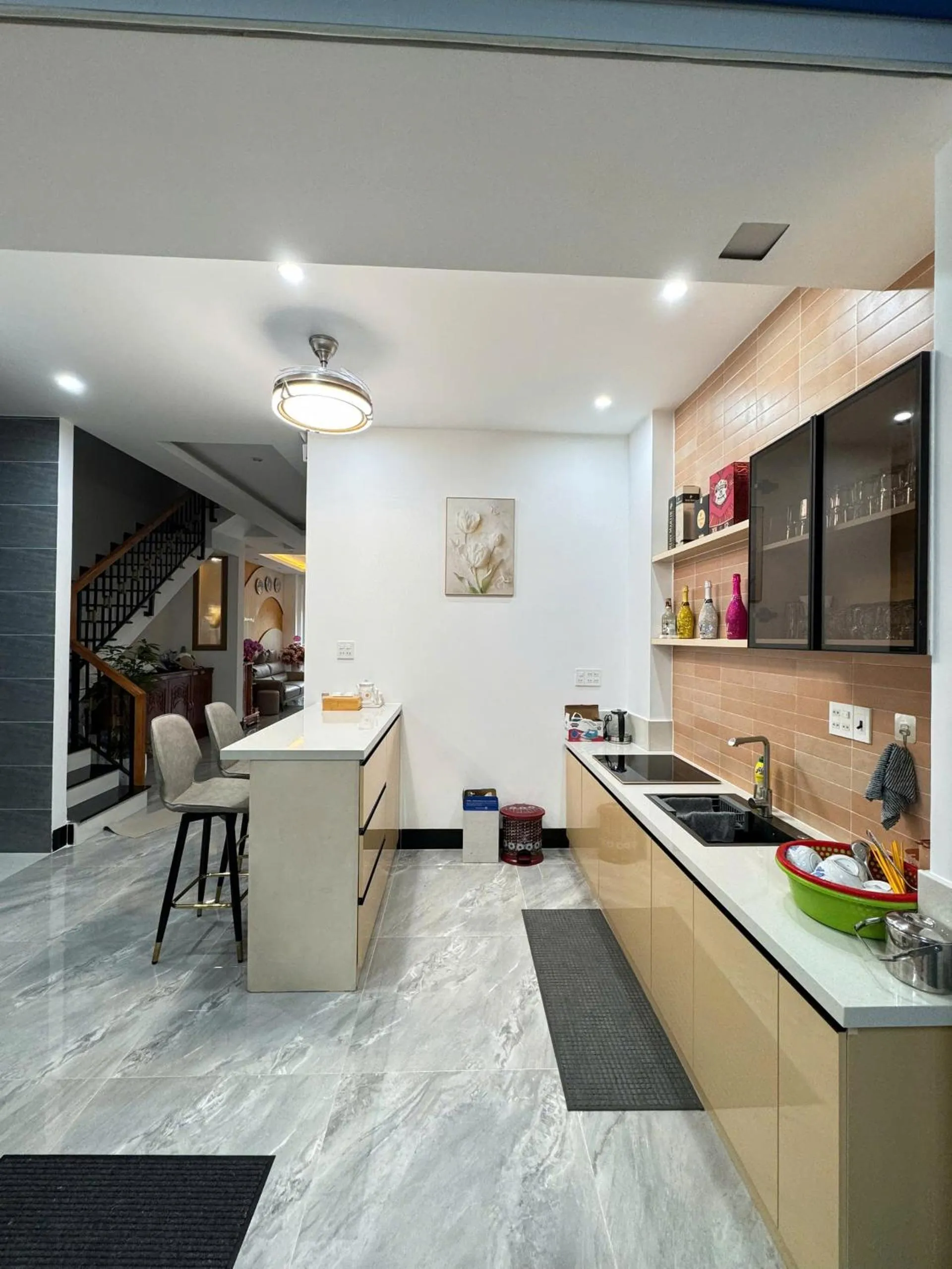 Kitchen or kitchenette in Sunshine Homestay Bạc Liêu