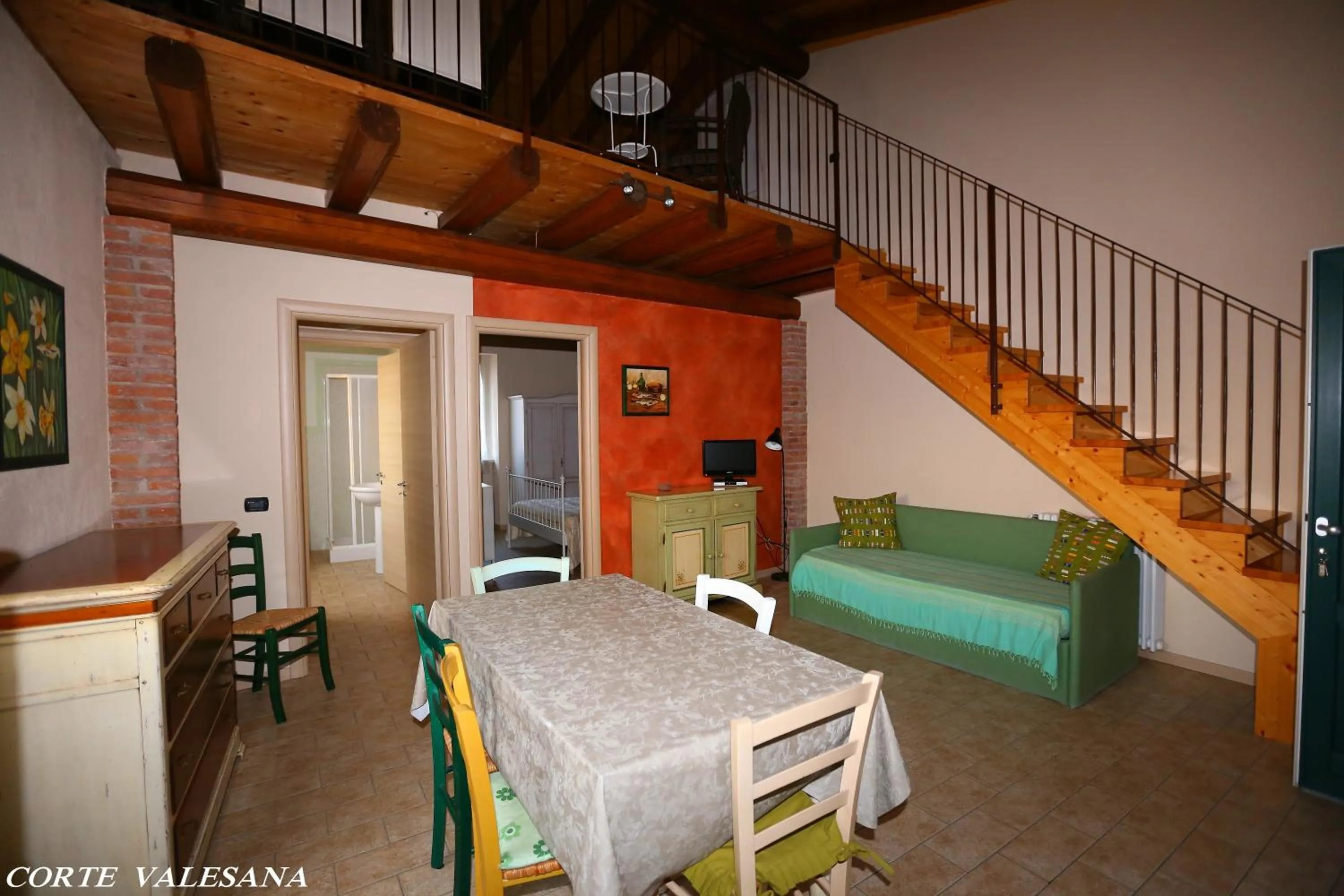Dining area in Corte Valesana