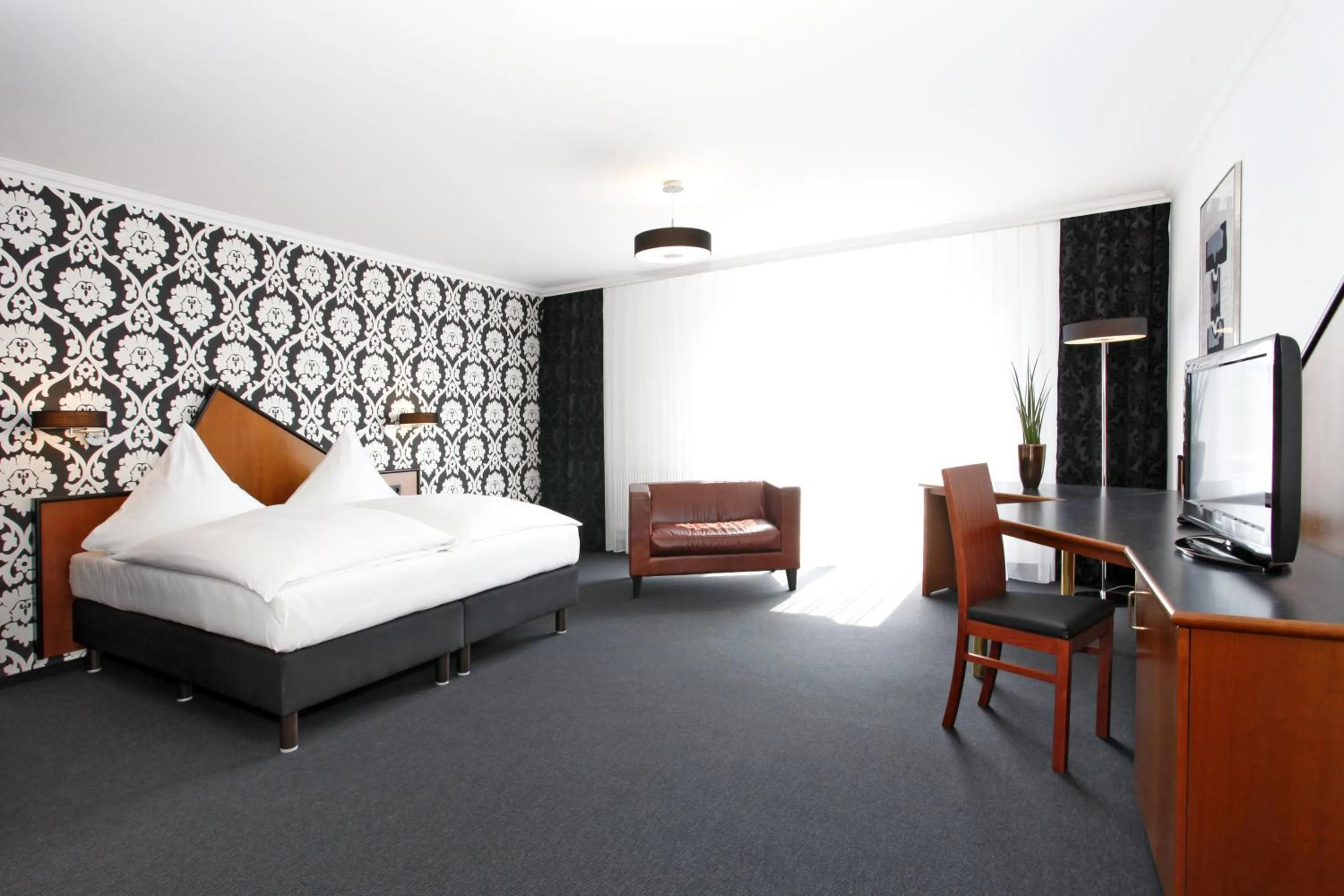 Decorative detail, Bed in Hotel Apartment Laforsch