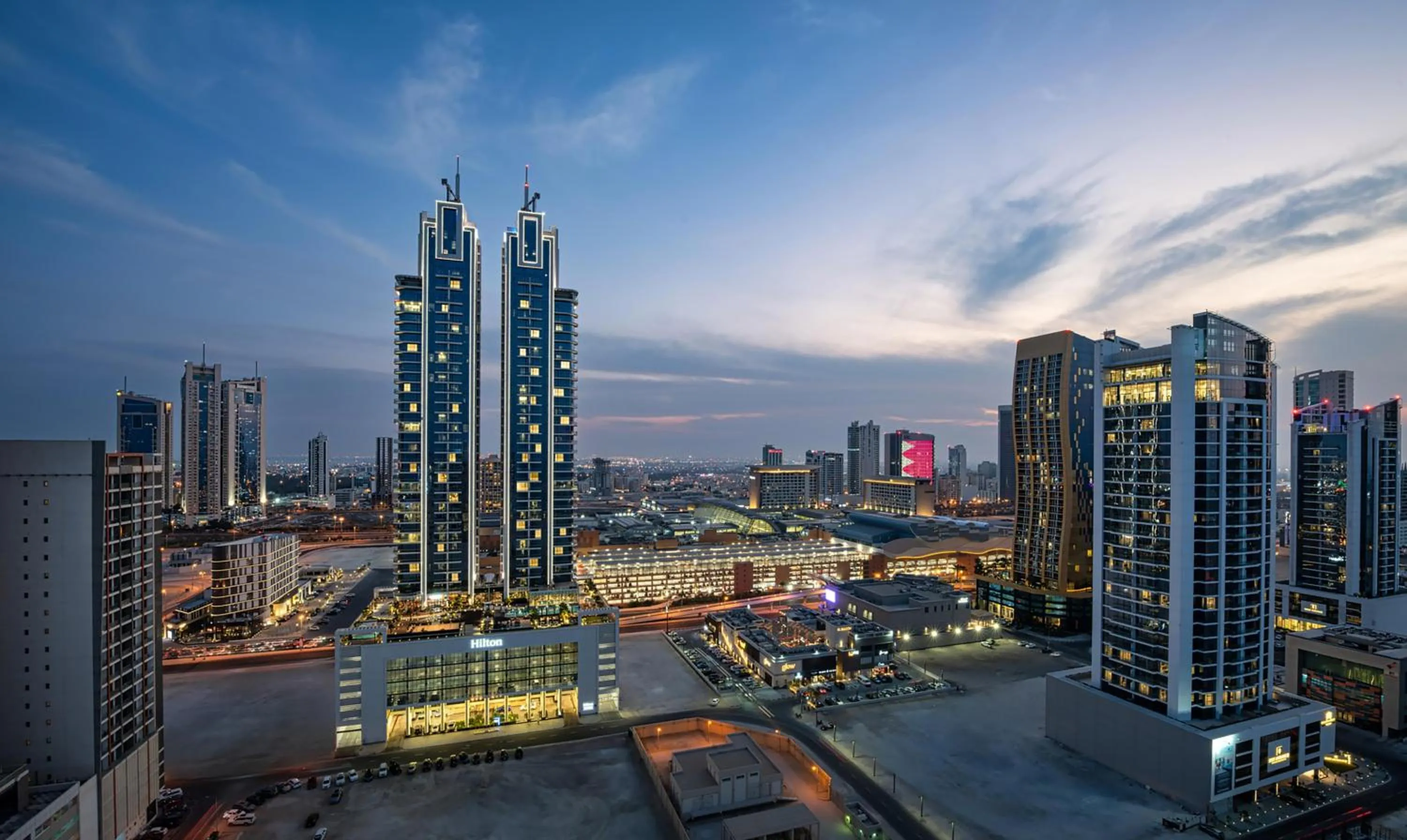 Property building in Hilton Bahrain City Centre Hotel & Residences