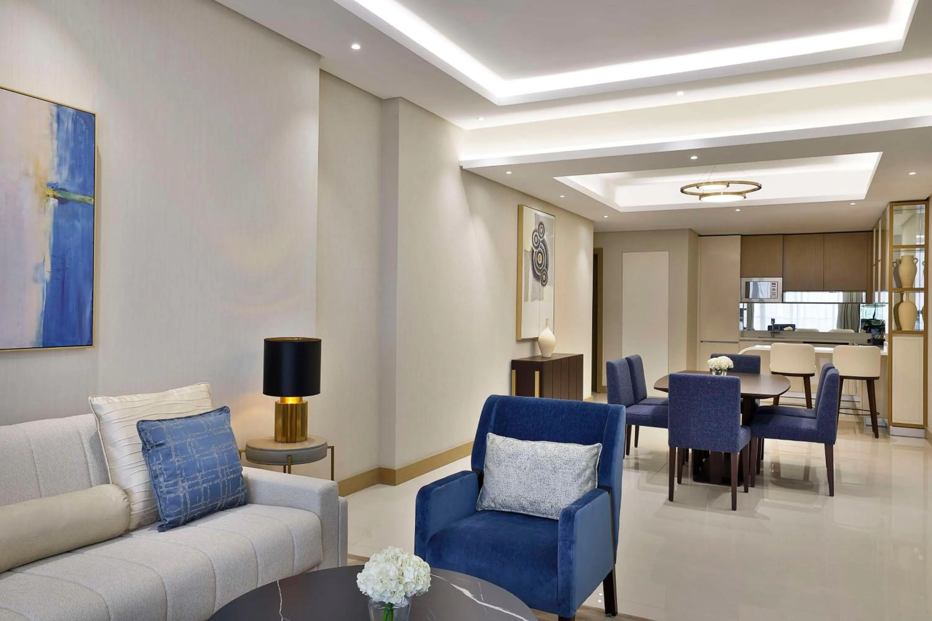 Living room in Hilton Bahrain City Centre Hotel & Residences