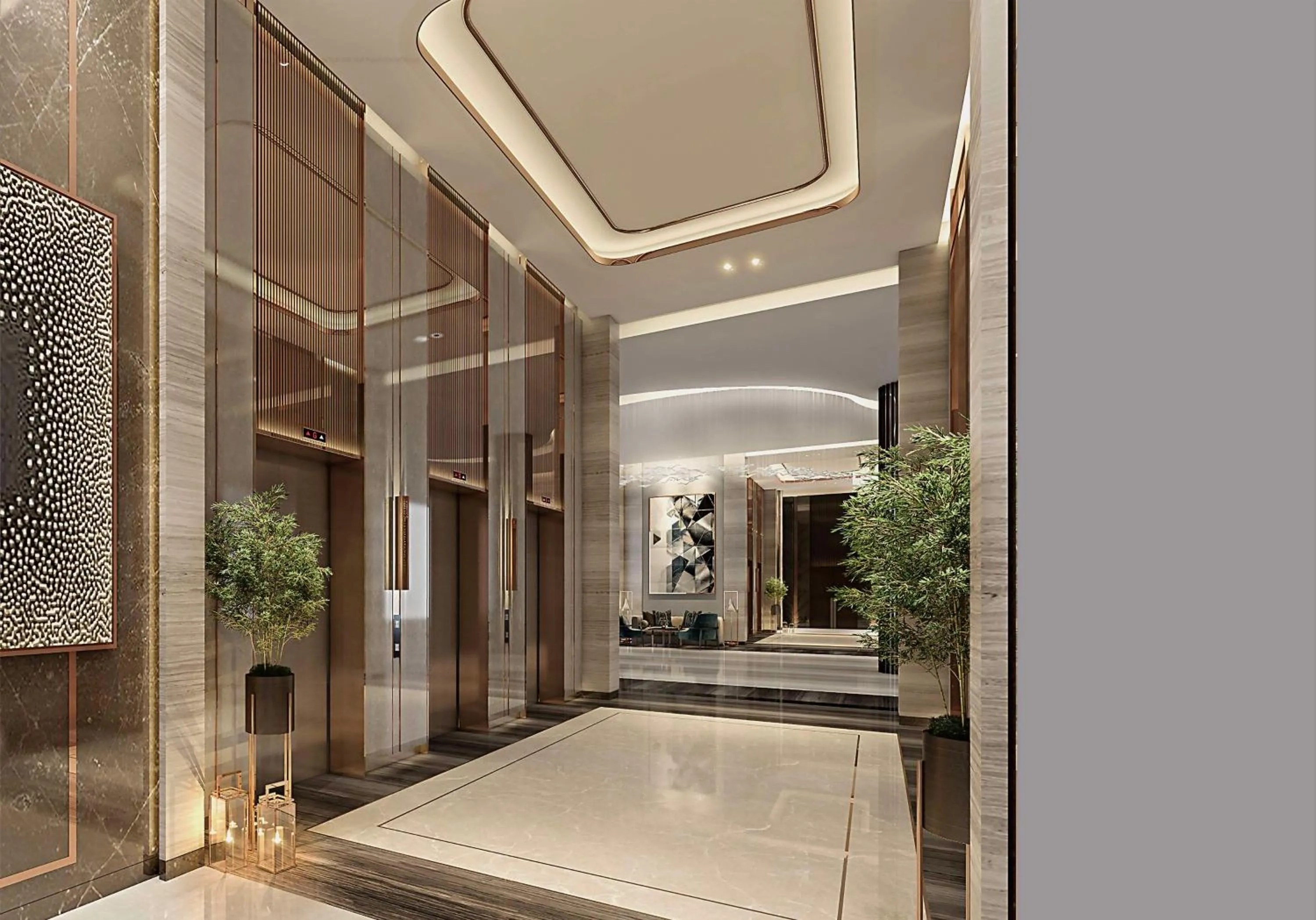 Lobby or reception in Hilton Bahrain City Centre Hotel & Residences