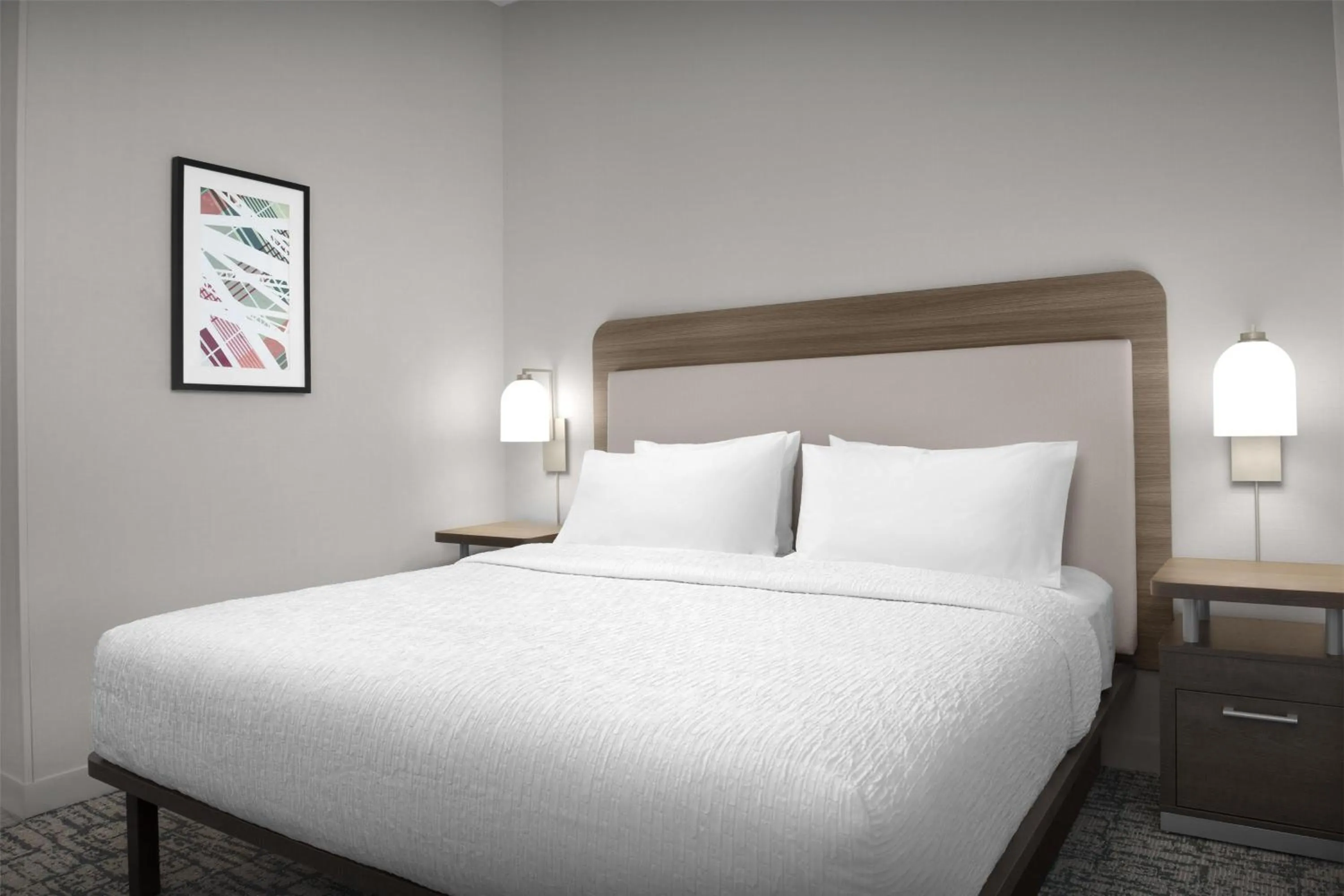 Bed in Homewood Suites By Hilton Columbia Downtown