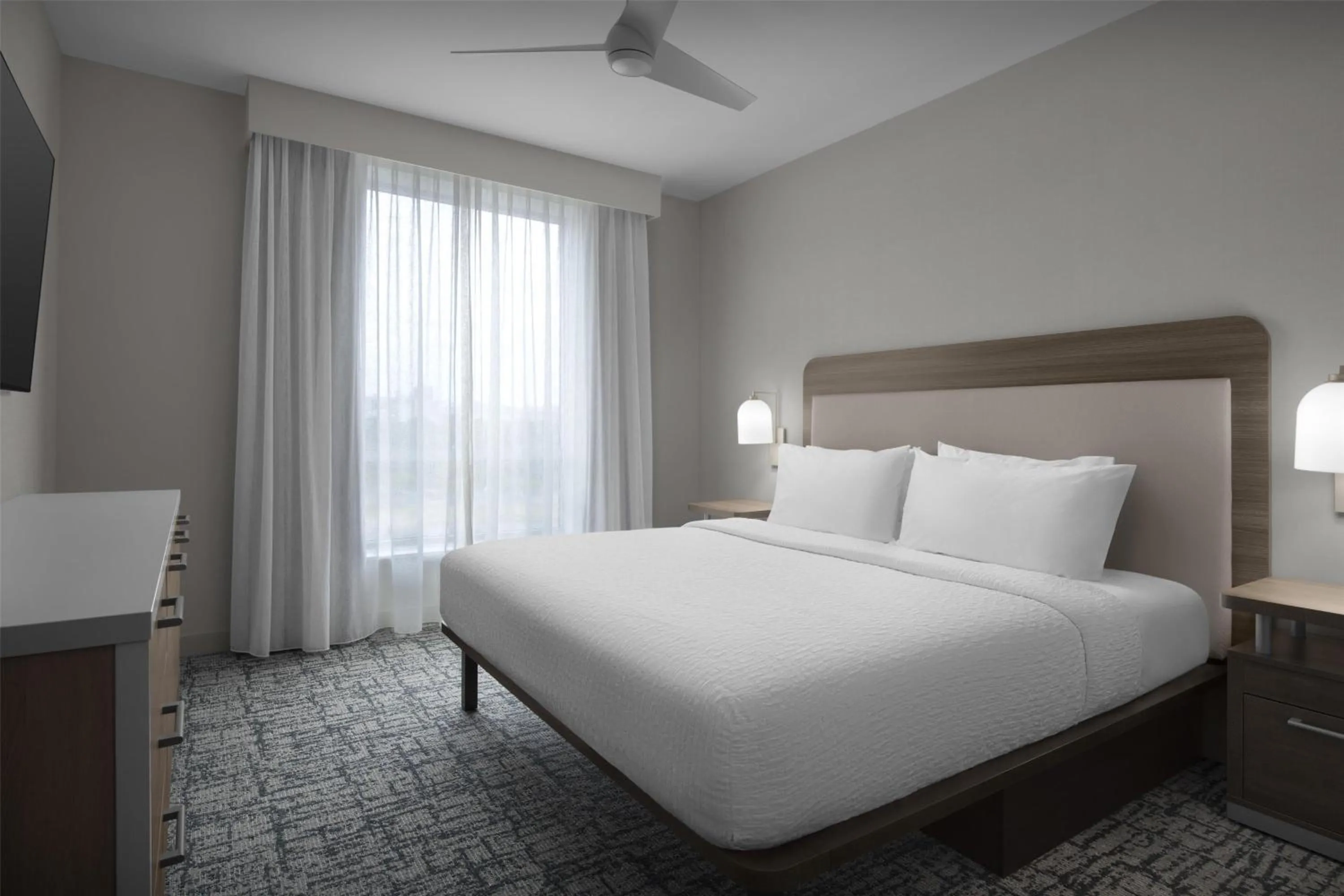 Bed in Homewood Suites By Hilton Columbia Downtown