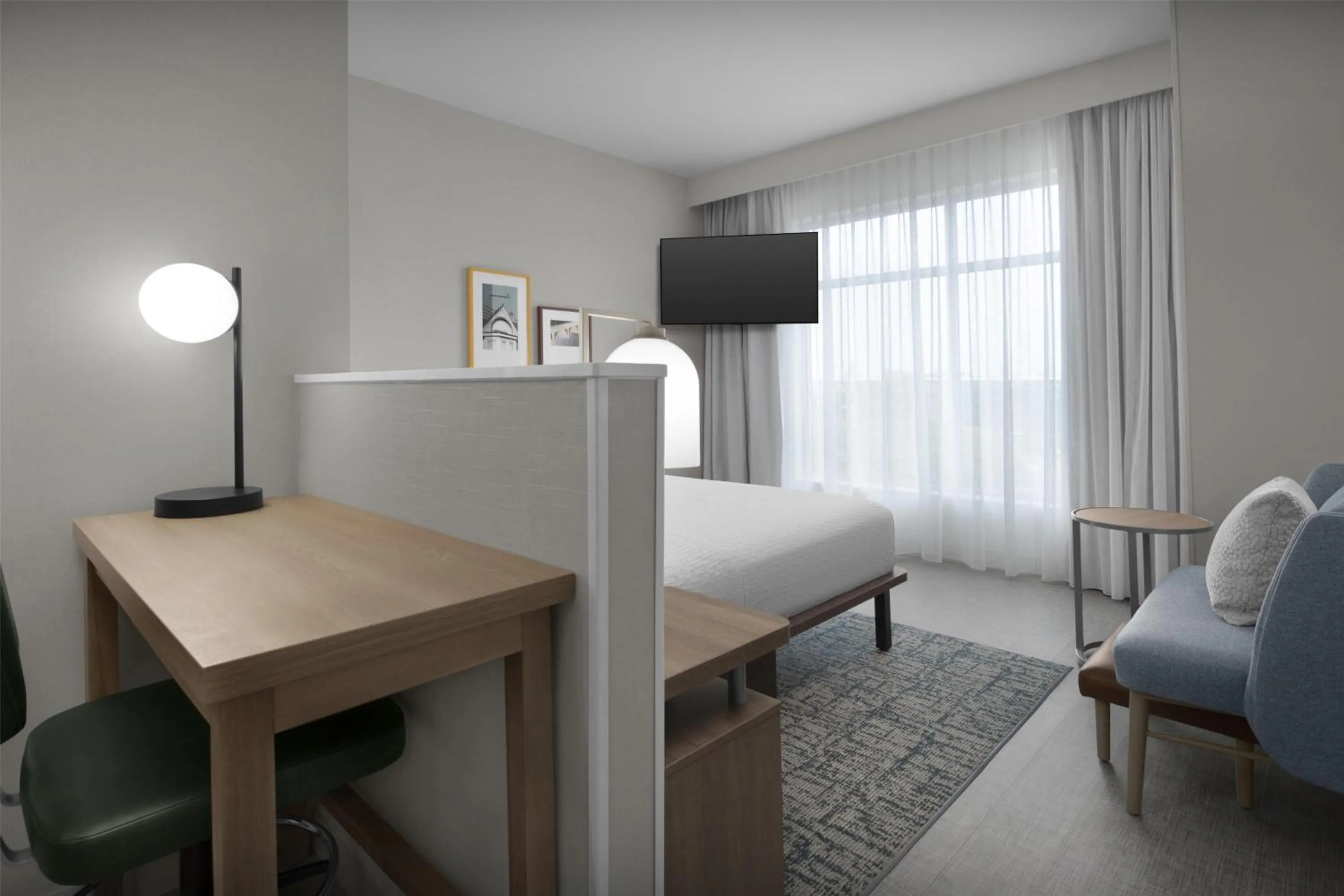 Bedroom, Bed in Homewood Suites By Hilton Columbia Downtown