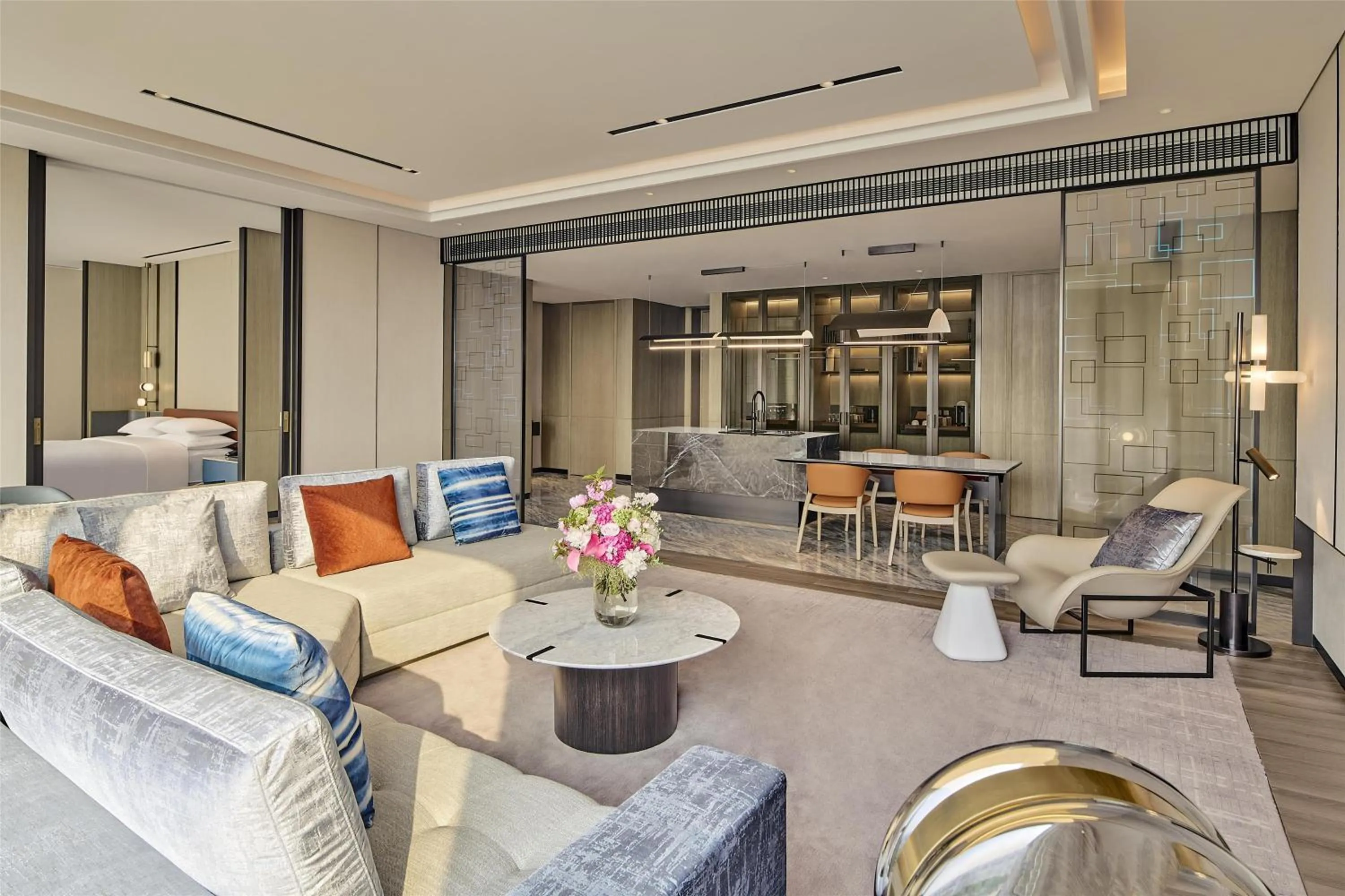 Living room in Hilton Shanghai Zhangjiang Science City