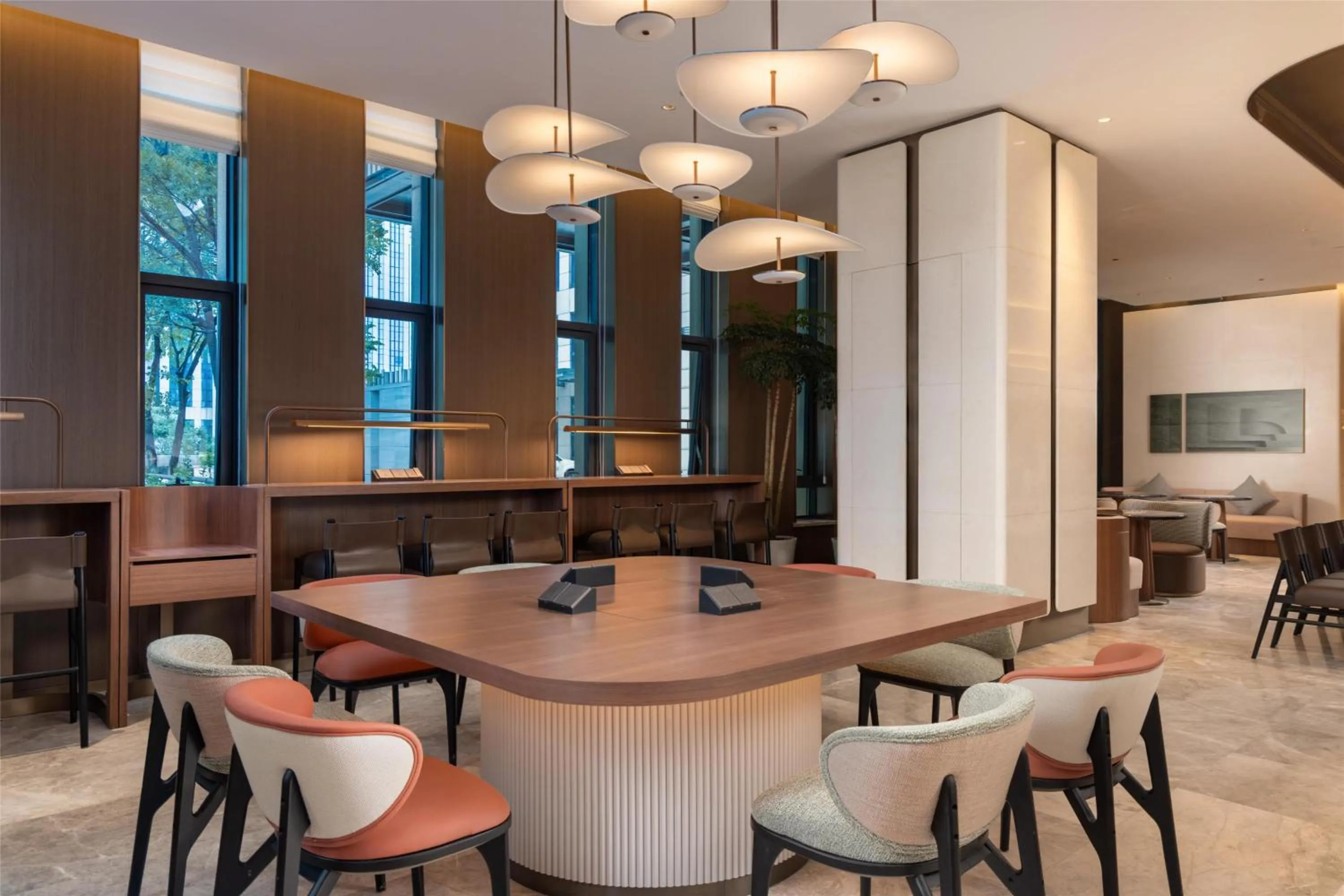 Lobby or reception in Hilton Garden Inn Olympic Sports Center Jinan