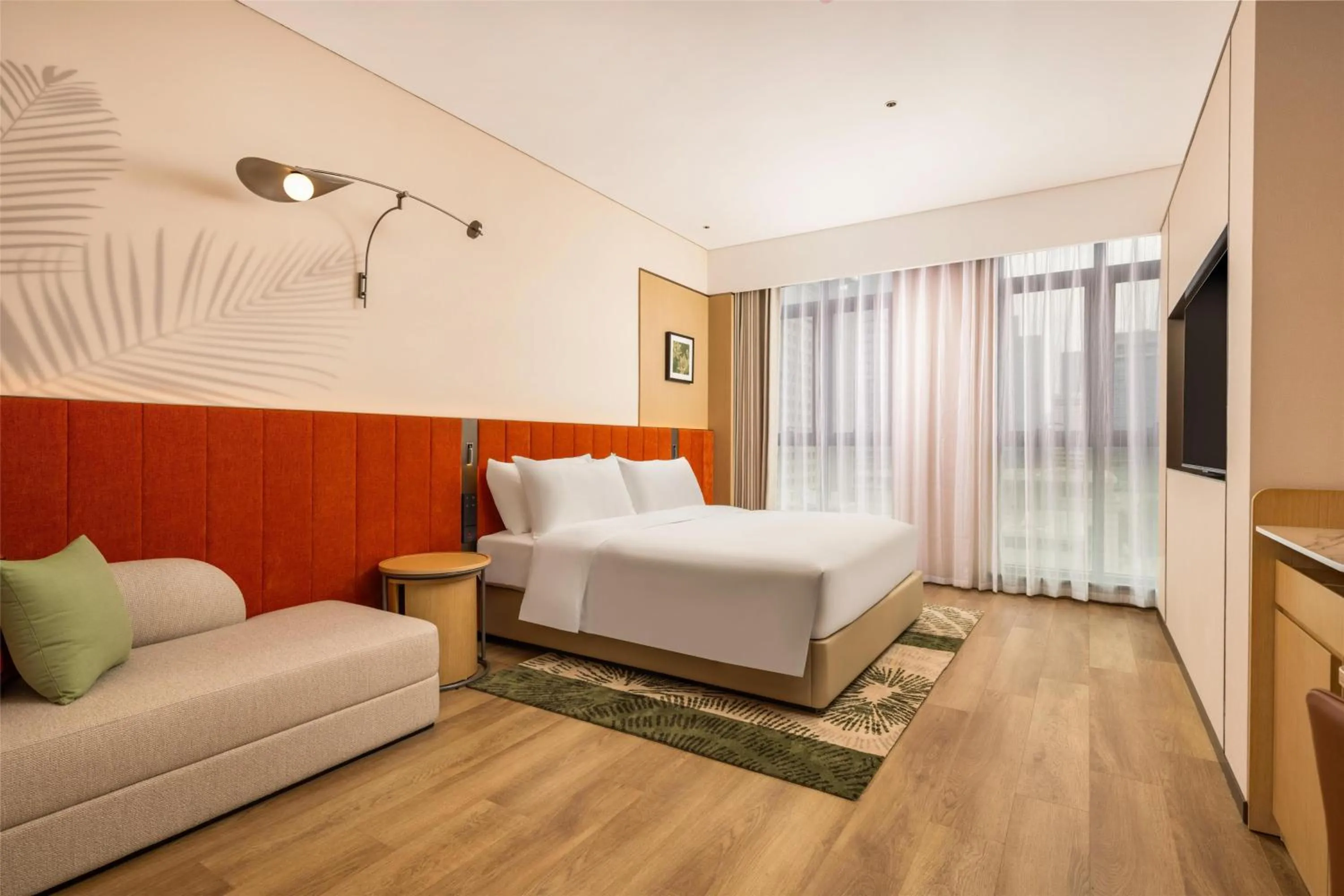 Bed in Hilton Garden Inn Olympic Sports Center Jinan