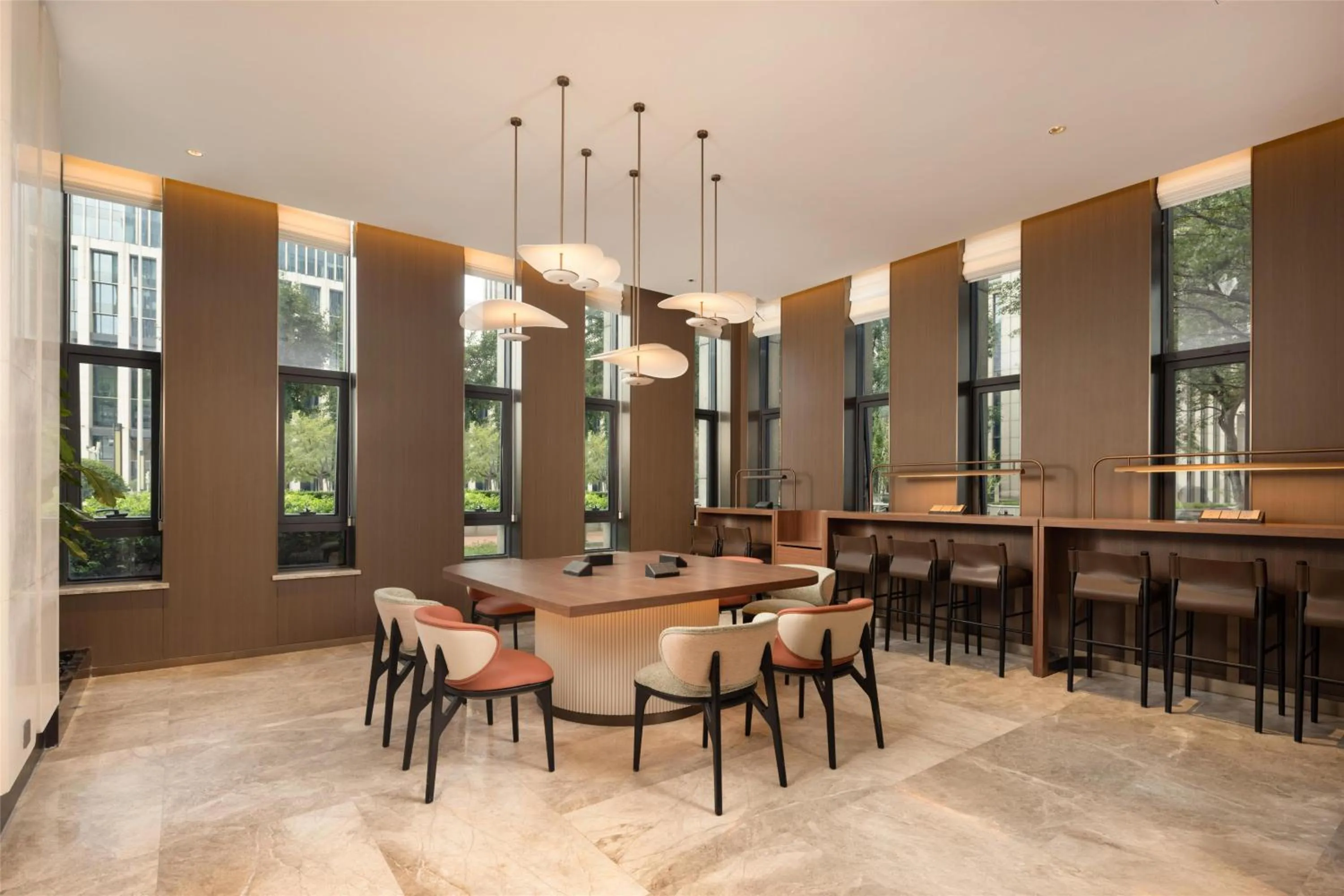 Lobby or reception in Hilton Garden Inn Olympic Sports Center Jinan