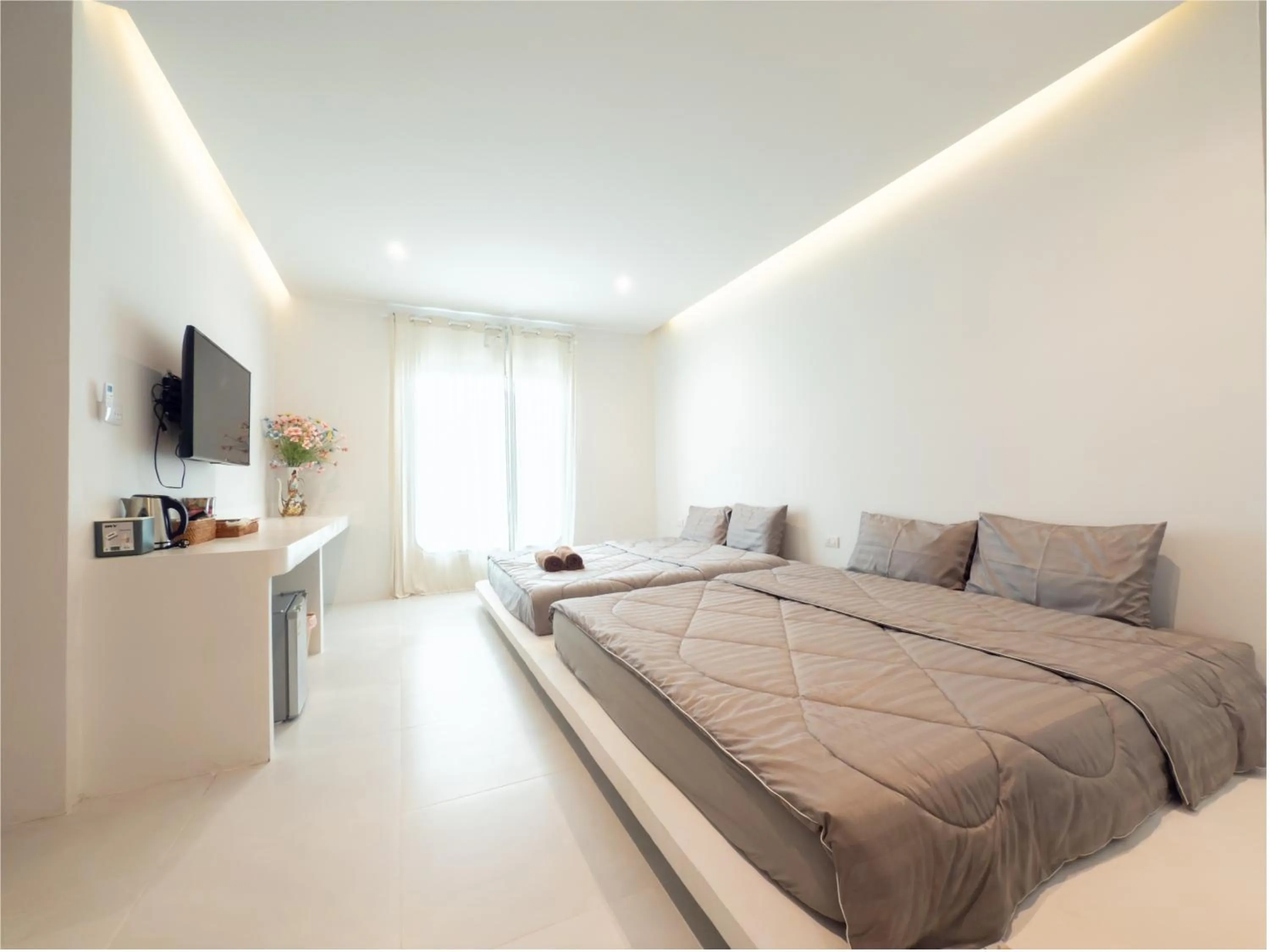 Bed in Fan Sea Resort Kohlarn