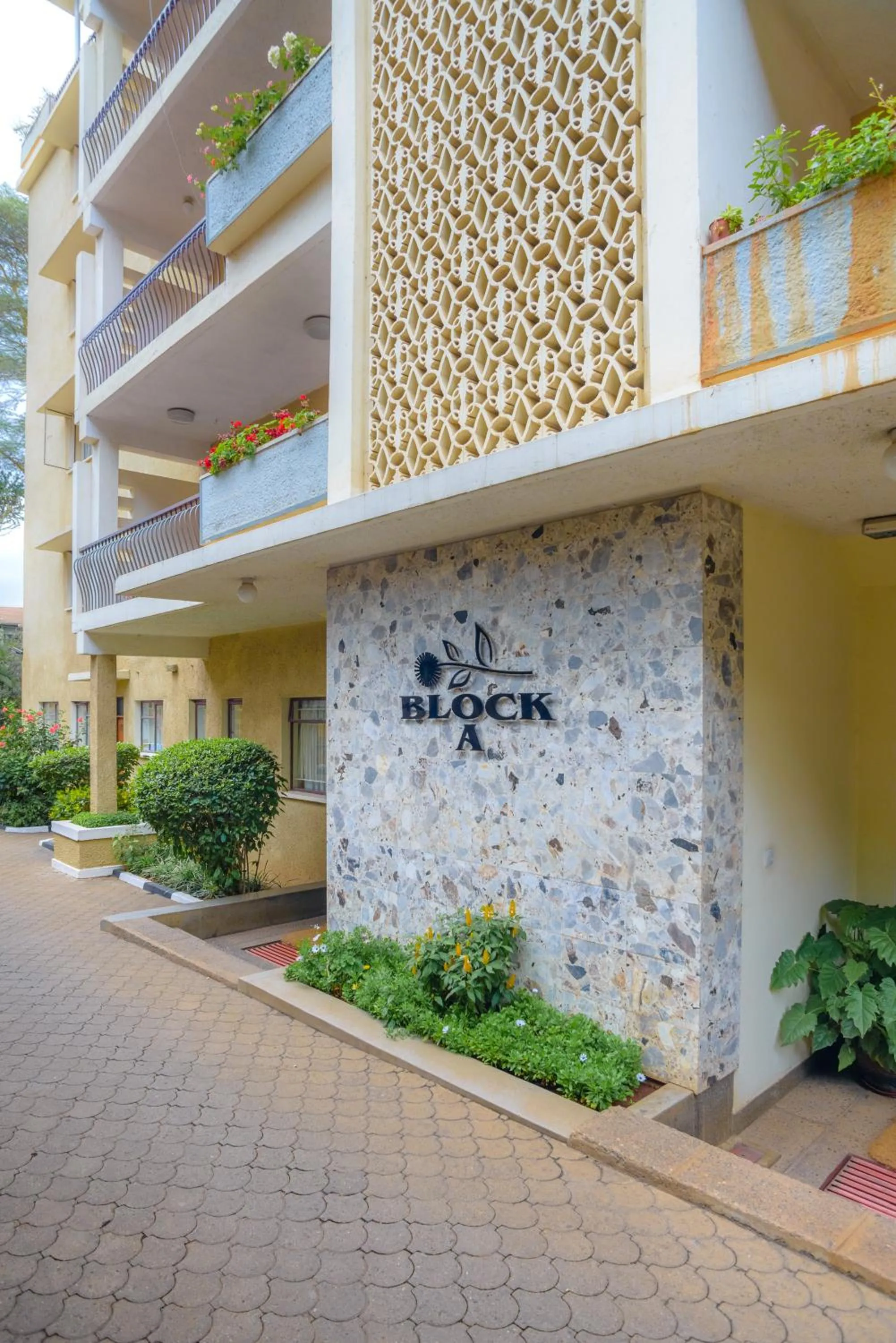 Property building in Mimosa Court Apartments