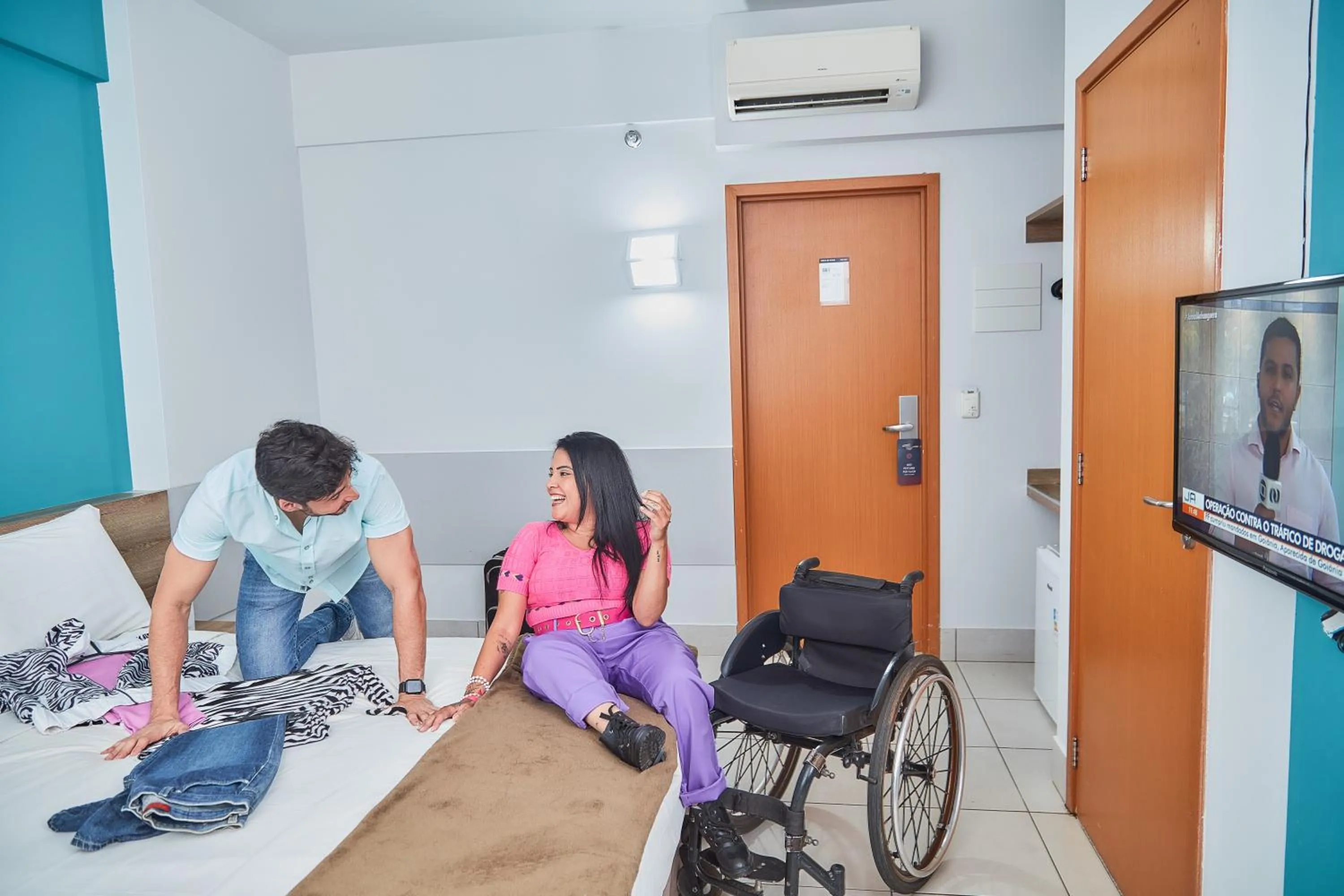 Facility for disabled guests in Mega Moda Goiania Hotel