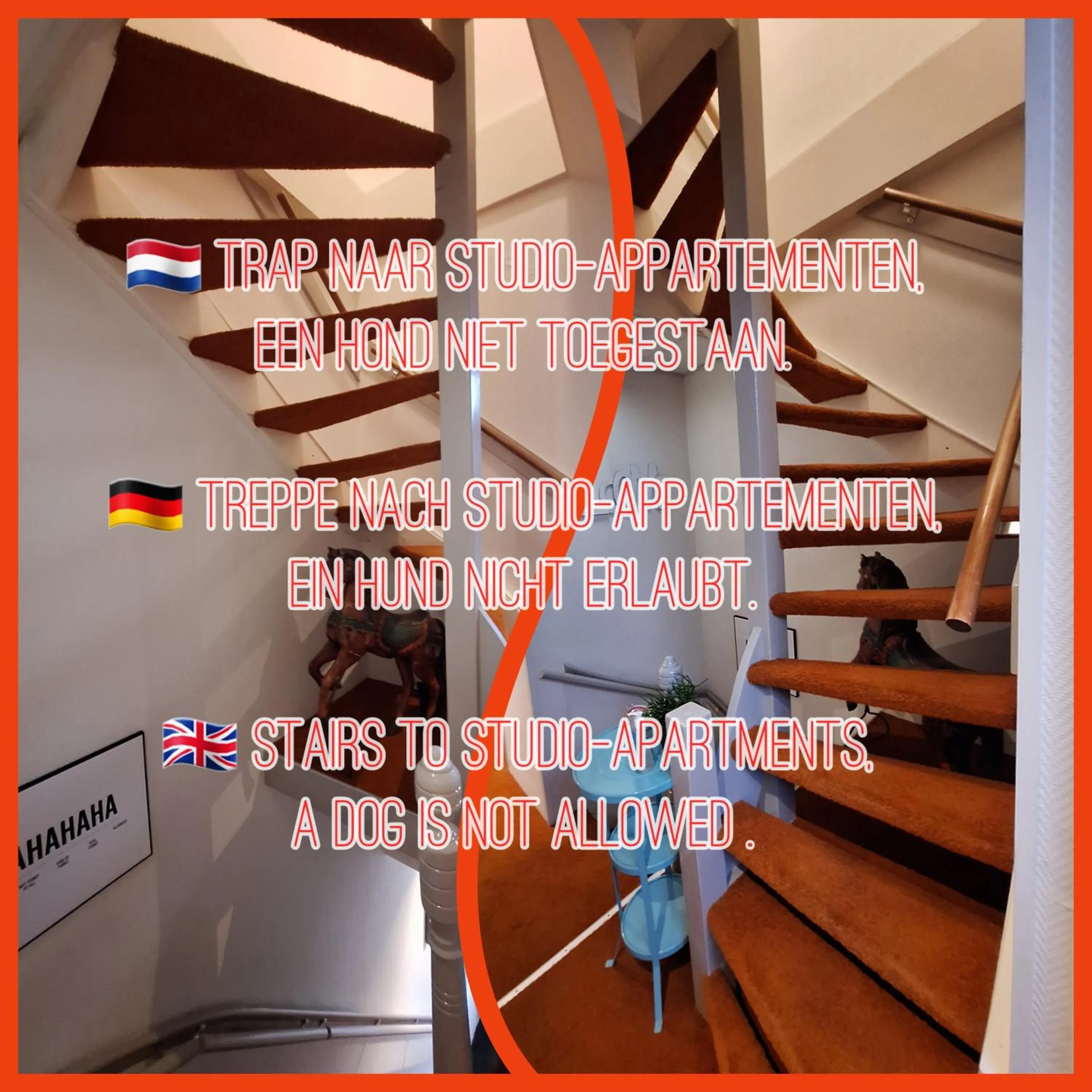 Text overlay in Prins Appartementen