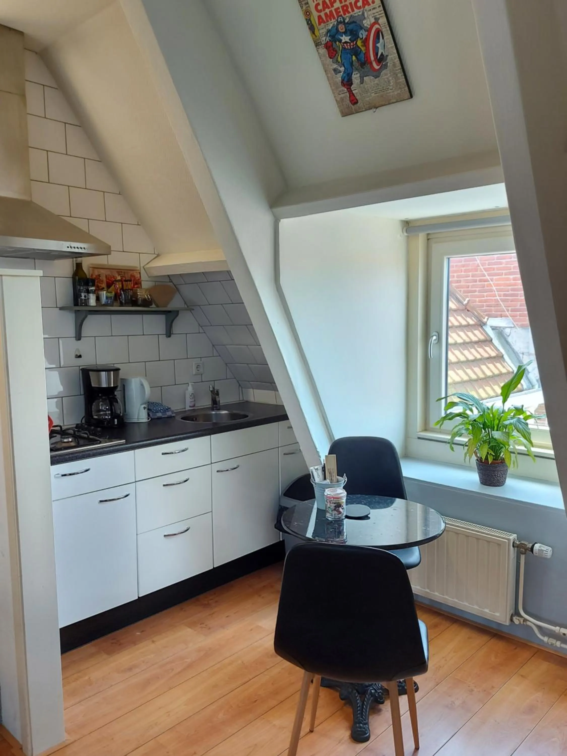 Kitchen or kitchenette in Prins Appartementen
