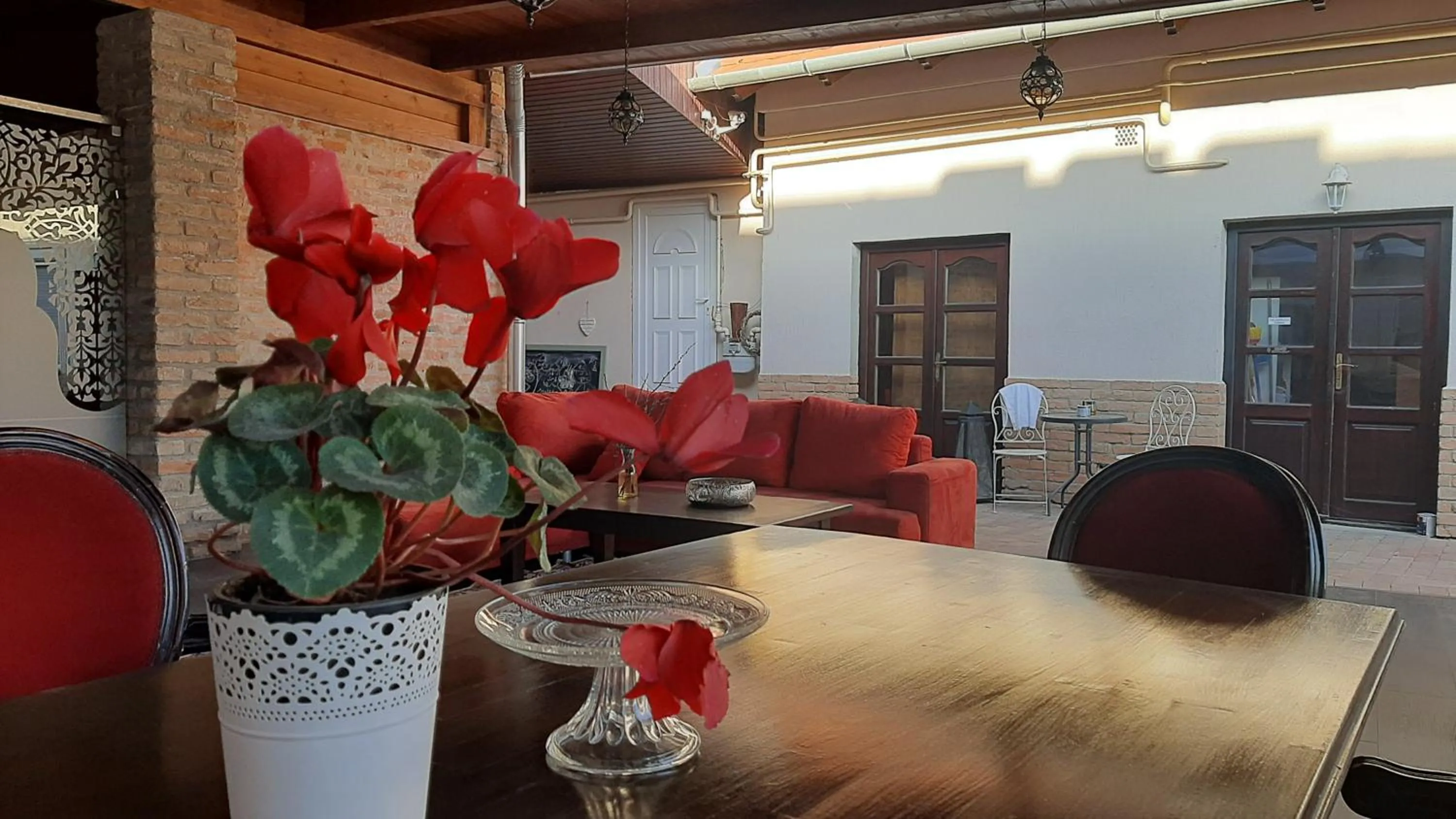 Balcony/Terrace in Guest House Romantika Panzio