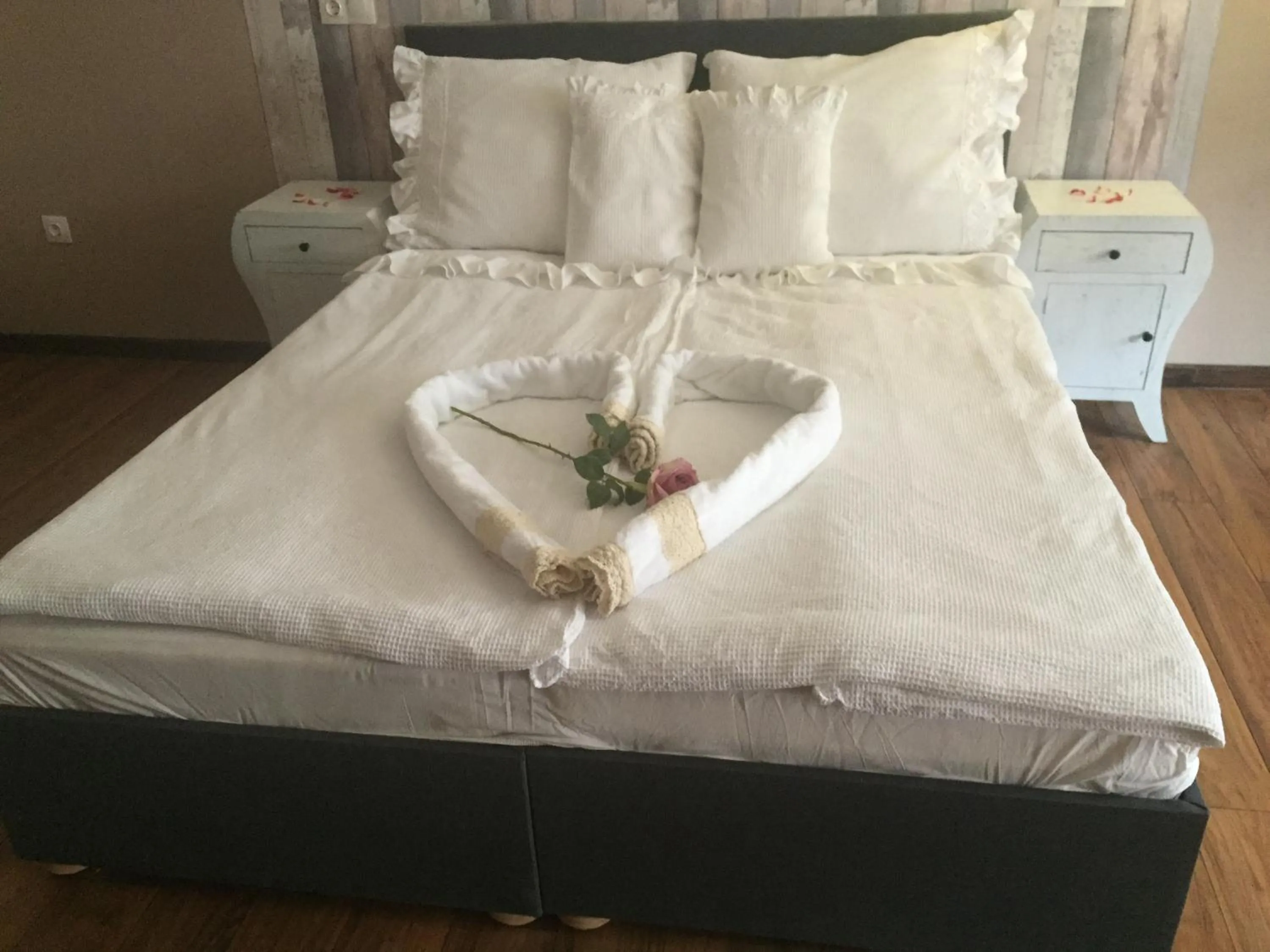 Bed in Guest House Romantika Panzio